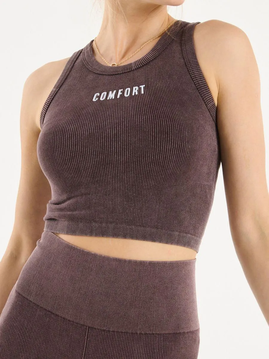 Top scurt din tricot striat