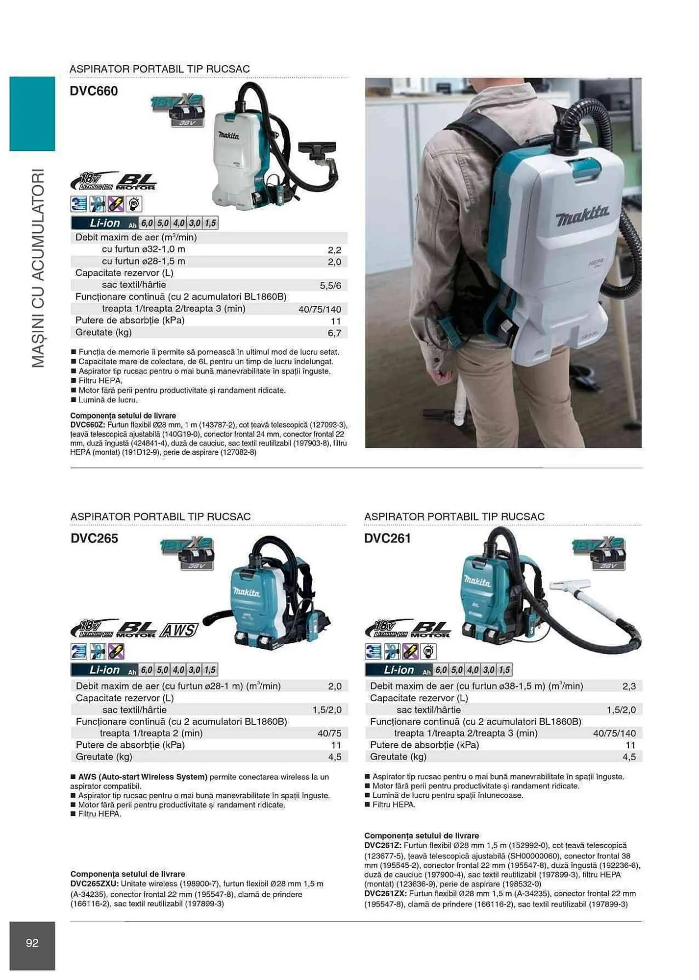 Catalog Makita catalog de la 1 ianuarie până la 31 decembrie 2023 - Revista Pagina 92