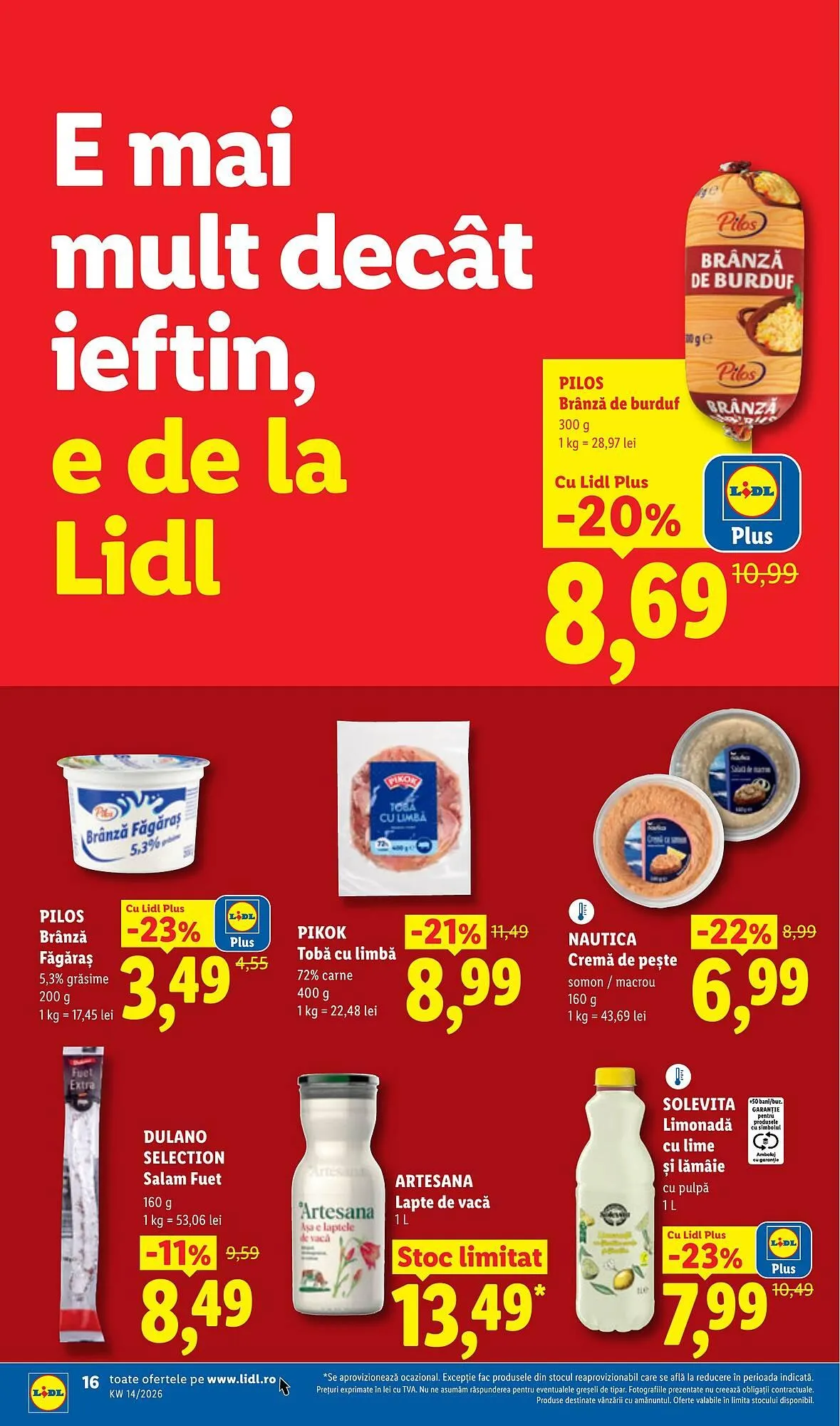 Catalog Catalog Lidl de la 30 martie până la 5 aprilie 2026 - Revista Pagina 16