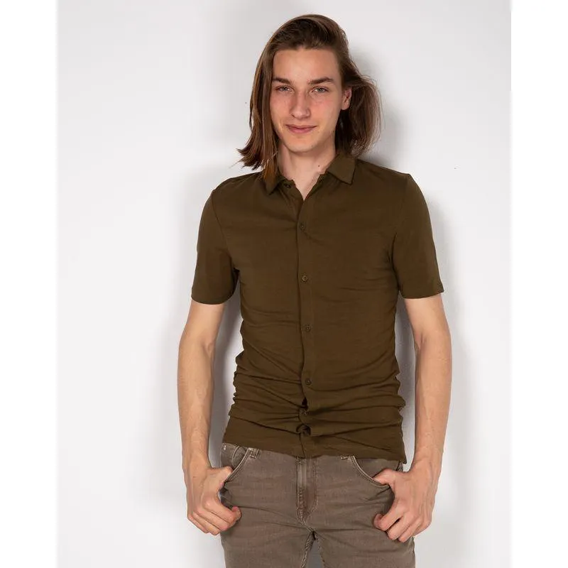 Bluza din bumbac cu guler si inchidere cu nasturi 23ITTH9053