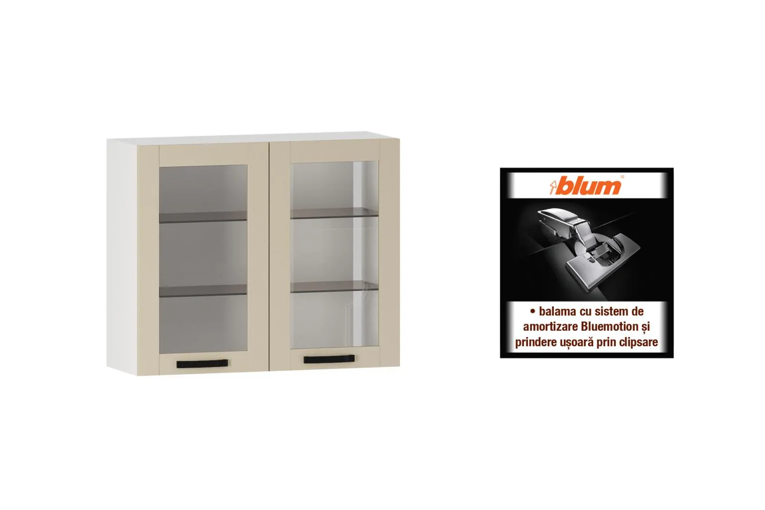 Suspendat cu vitrină L90