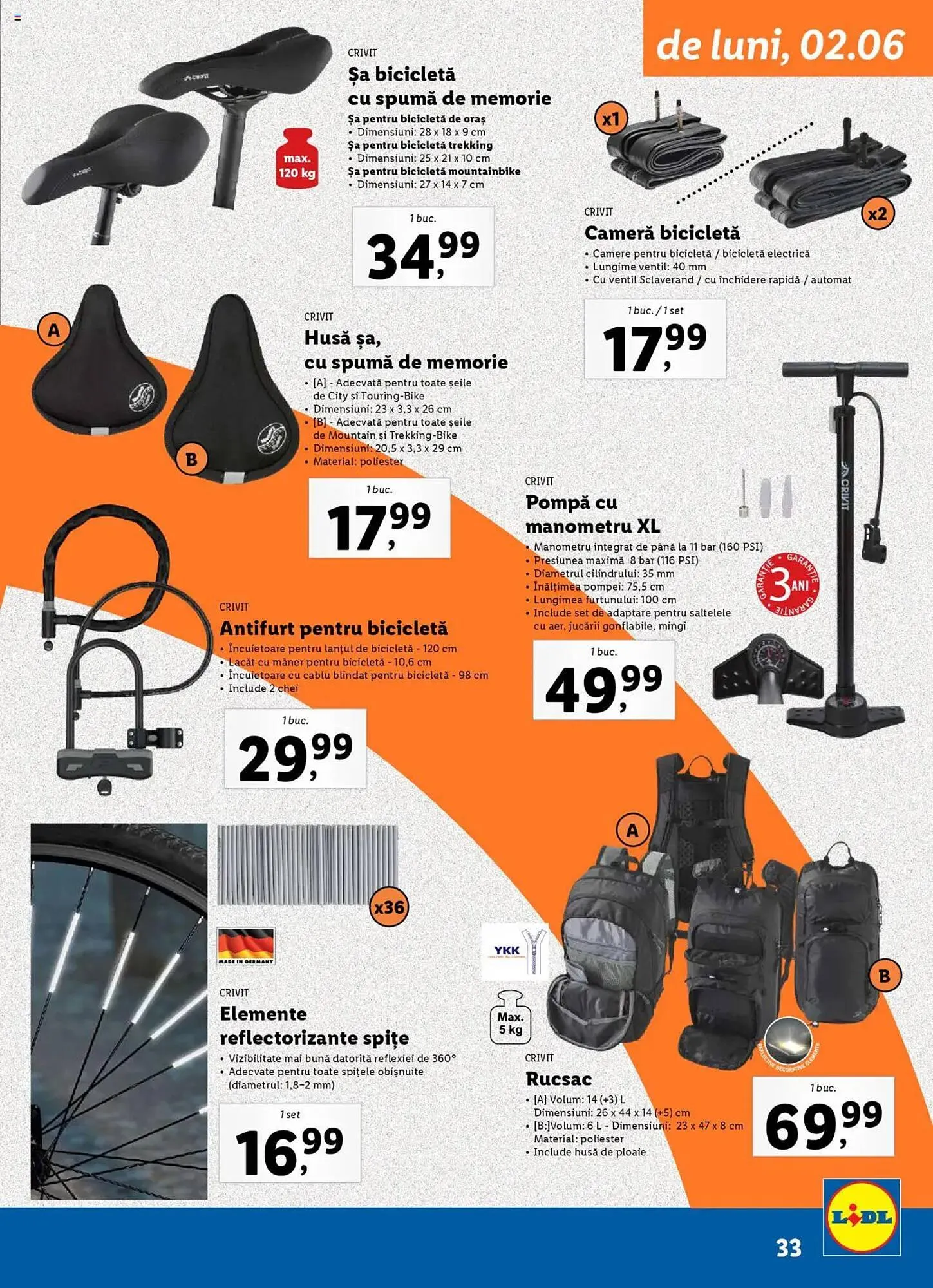 Catalog Catalog Lidl de la 18 mai până la 6 iulie 2025 - Revista Pagina 33