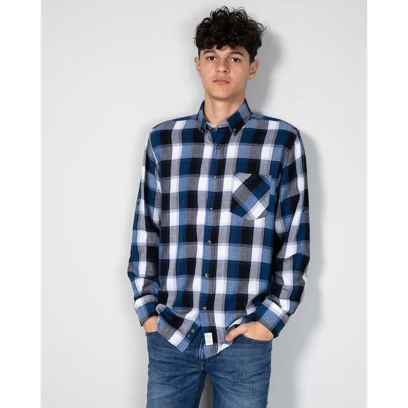 Camasa din bumbac cu maneci ajustabile 24KOS01004