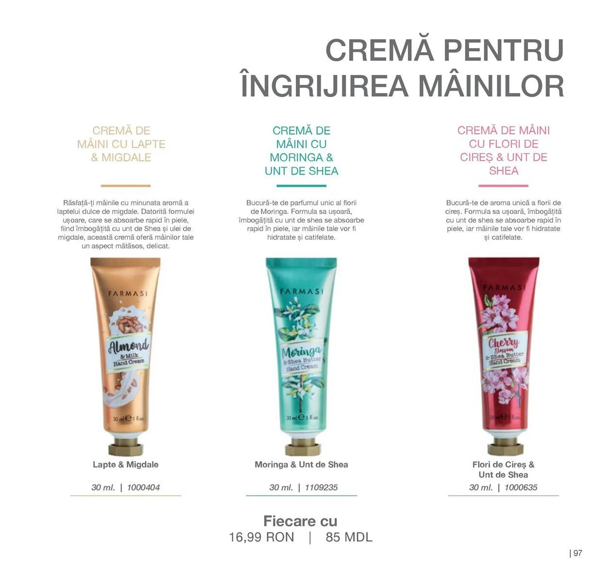 Catalog Catalog Farmasi de la 1 aprilie până la 31 august 2026 - Revista Pagina 97