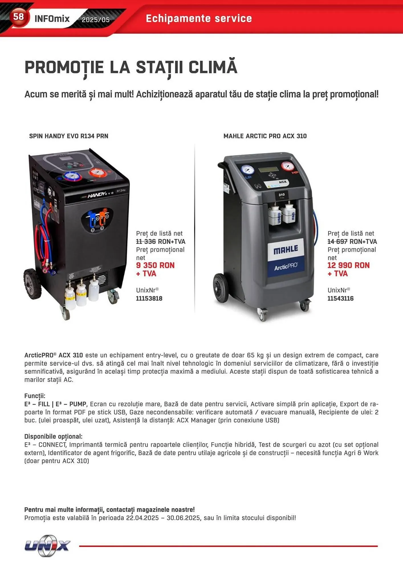 Catalog Catalog UNIX Auto de la 1 mai până la 31 mai 2025 - Revista Pagina 58