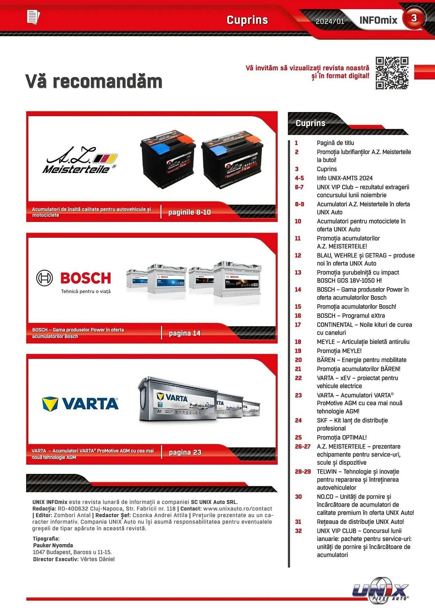 Catalog UNIX Auto catalog de la 19 ianuarie până la 31 decembrie 2024 - Revista Pagina 3