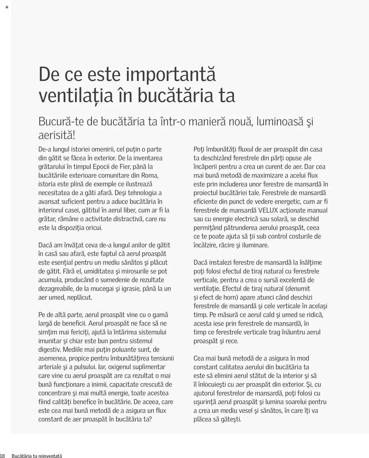 Catalog Velux catalog - Bucătăria ta reinventată de la 27 decembrie până la 31 decembrie 2024 - Revista Pagina 18