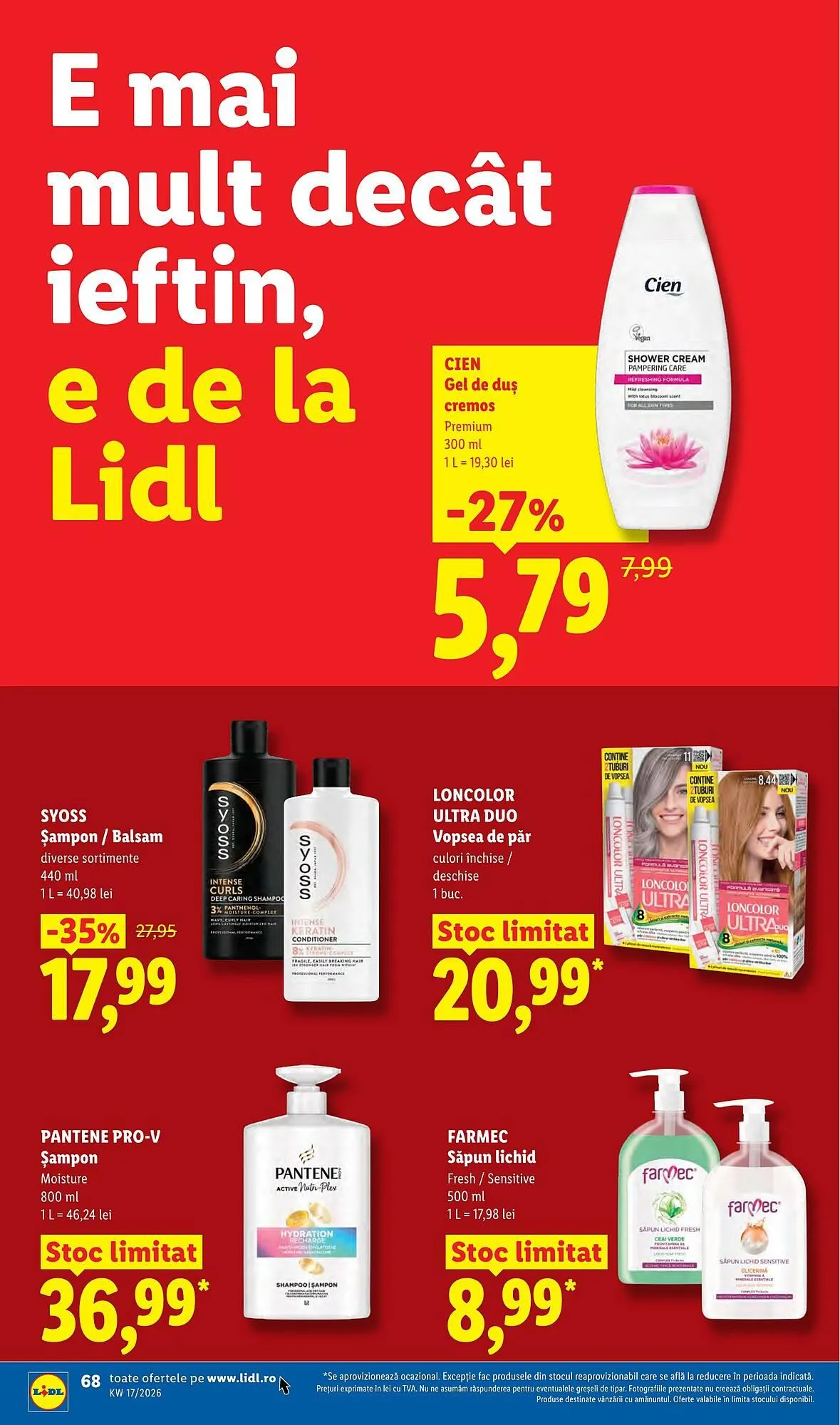 Catalog Catalog Lidl de la 20 aprilie până la 26 aprilie 2026 - Revista Pagina 68