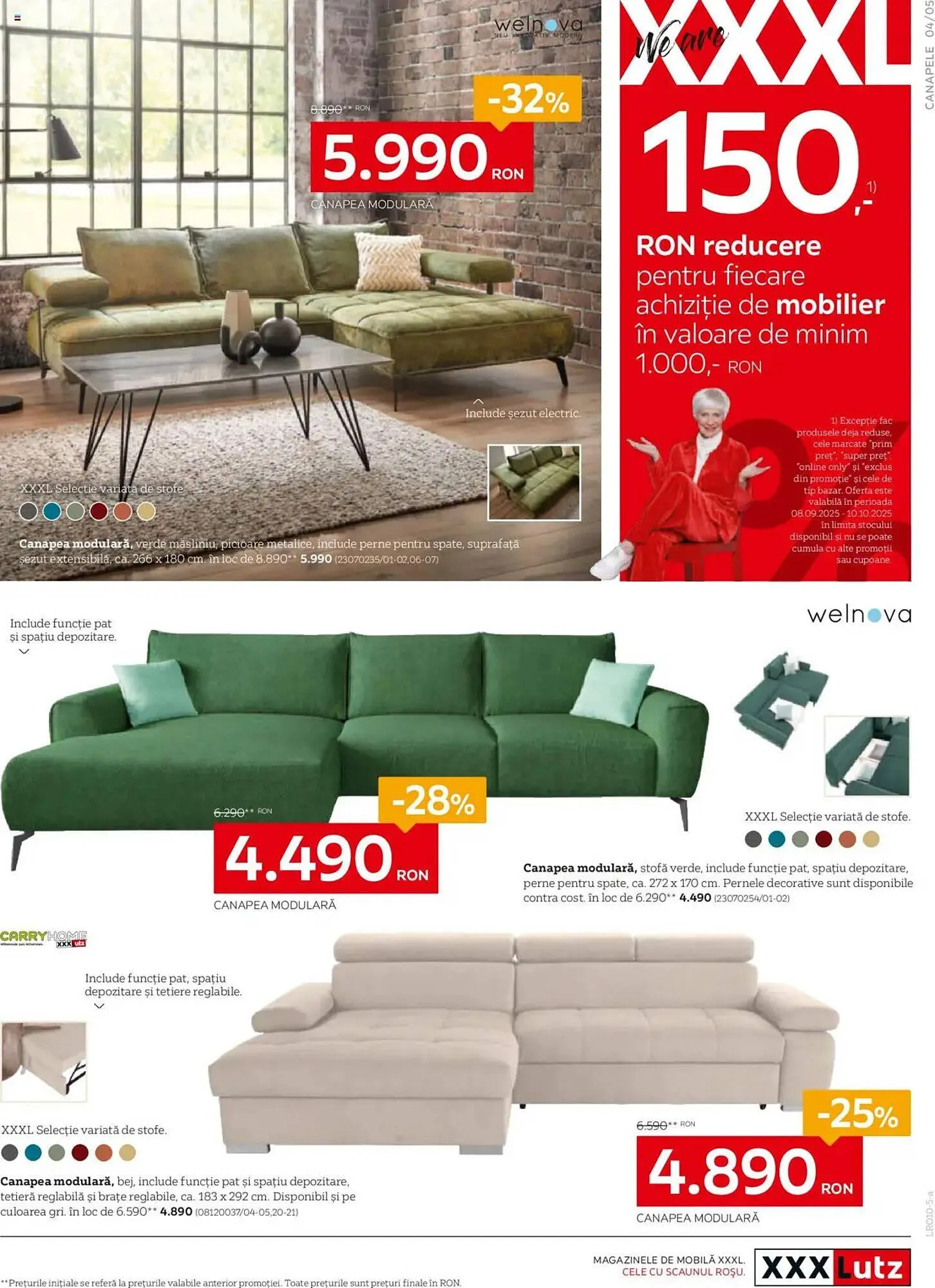 Catalog Catalog XXXLutz de la 5 octombrie până la 2 noiembrie 2025 - Revista Pagina 5