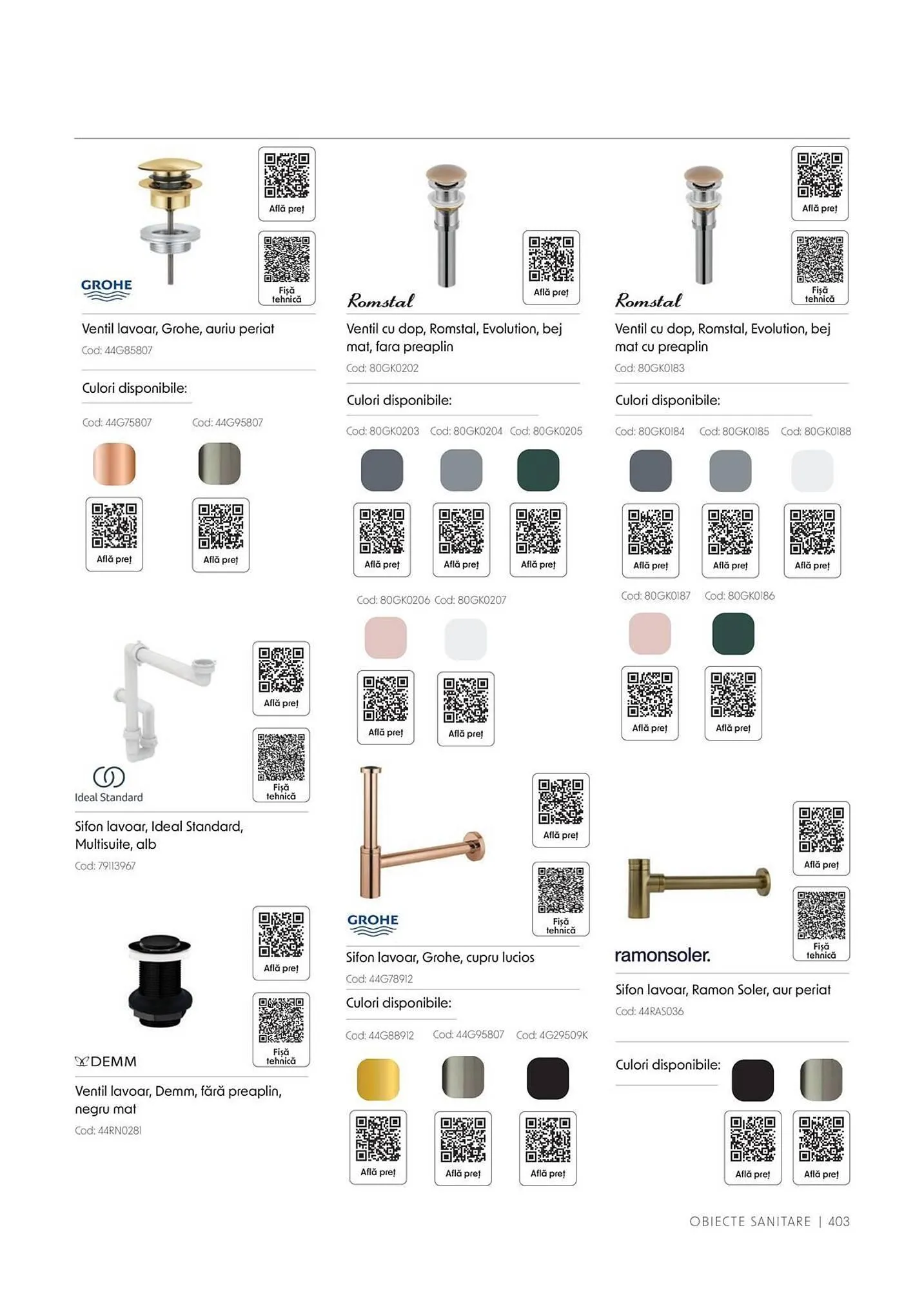 Catalog Catalog Romstal de la 1 aprilie până la 31 decembrie 2026 - Revista Pagina 403