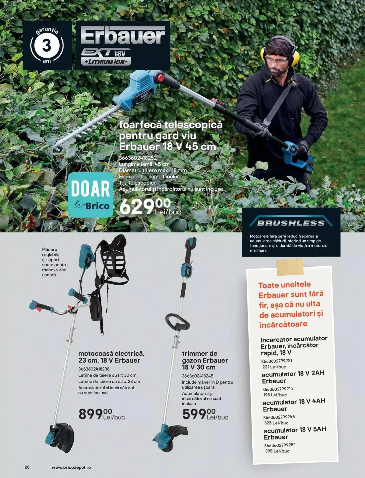 Catalog Brico Depot catalog - Grădină de la 7 aprilie până la 30 septembrie 2023 - Revista Pagina 28