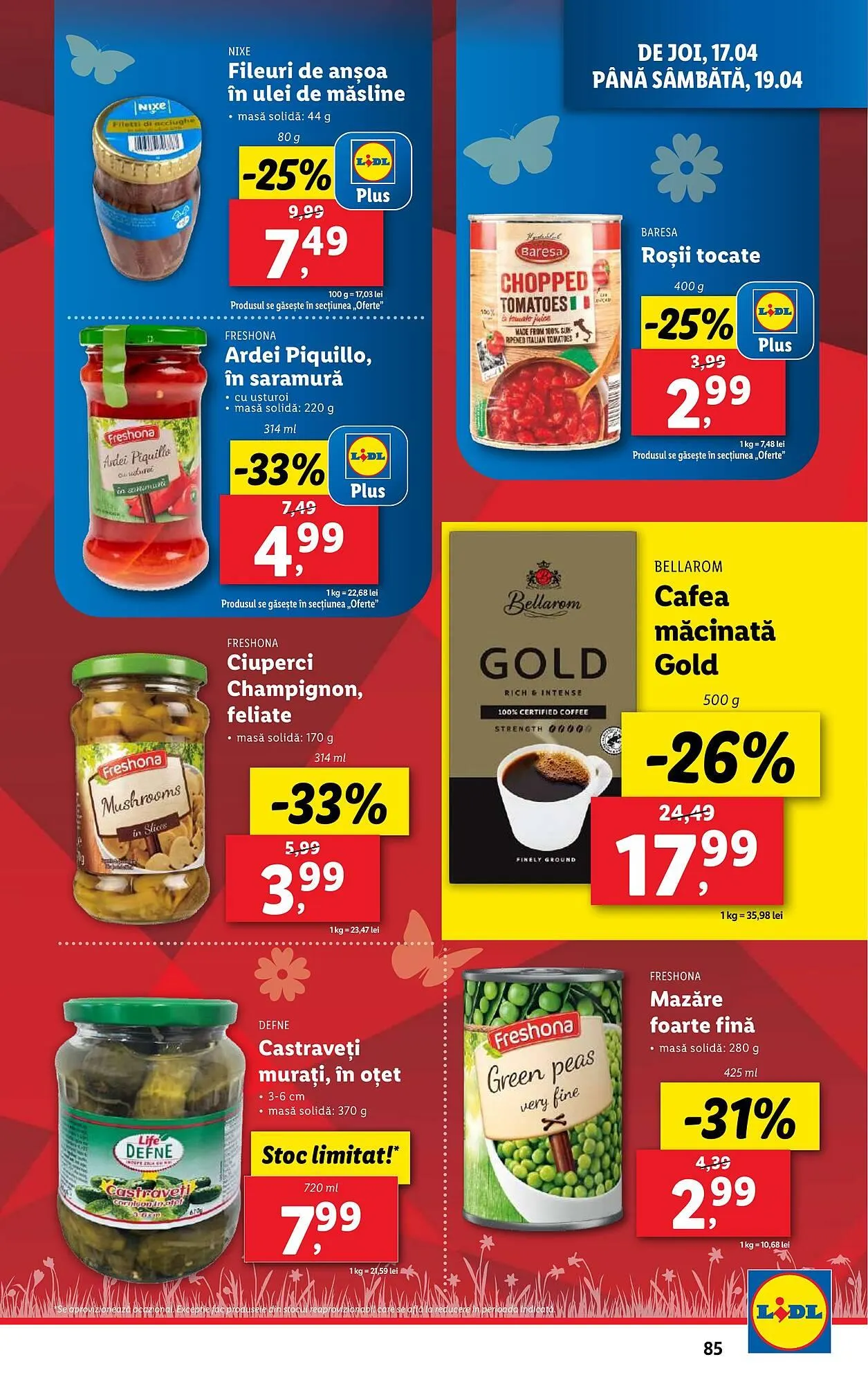 Catalog Catalog Lidl de la 14 aprilie până la 19 aprilie 2025 - Revista Pagina 85