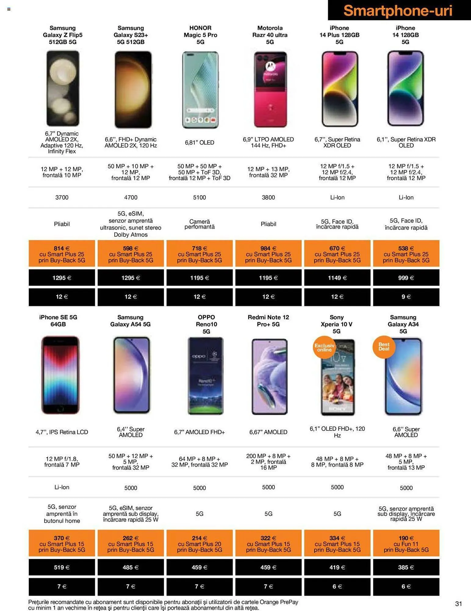 Catalog Orange catalog de la 5 septembrie până la 21 noiembrie 2023 - Revista Pagina 31