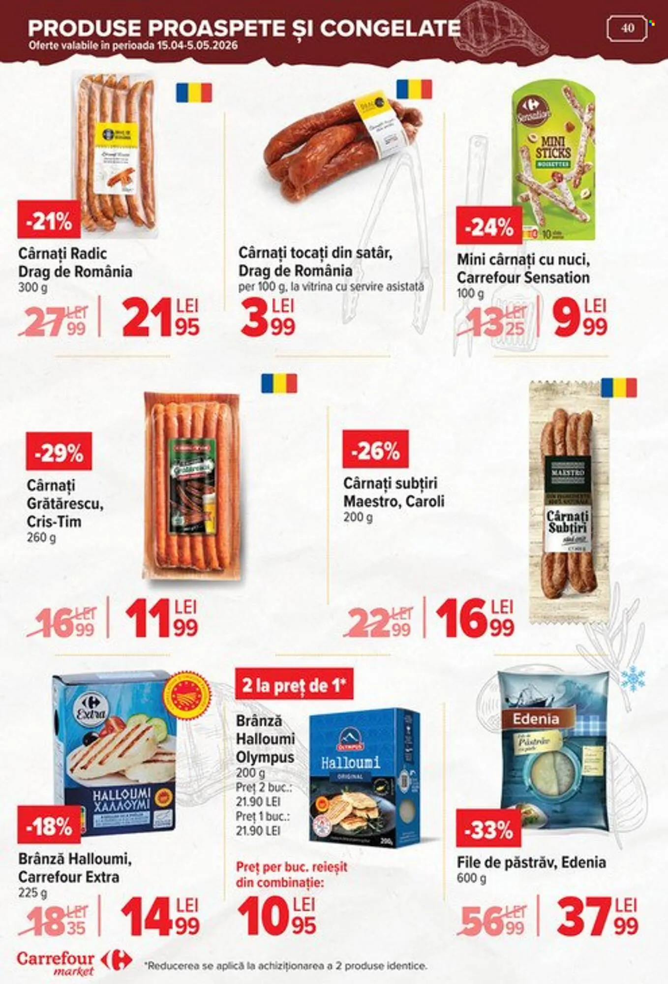 Catalog Catalog Carrefour Market de la 29 aprilie până la 5 mai 2026 - Revista Pagina 40