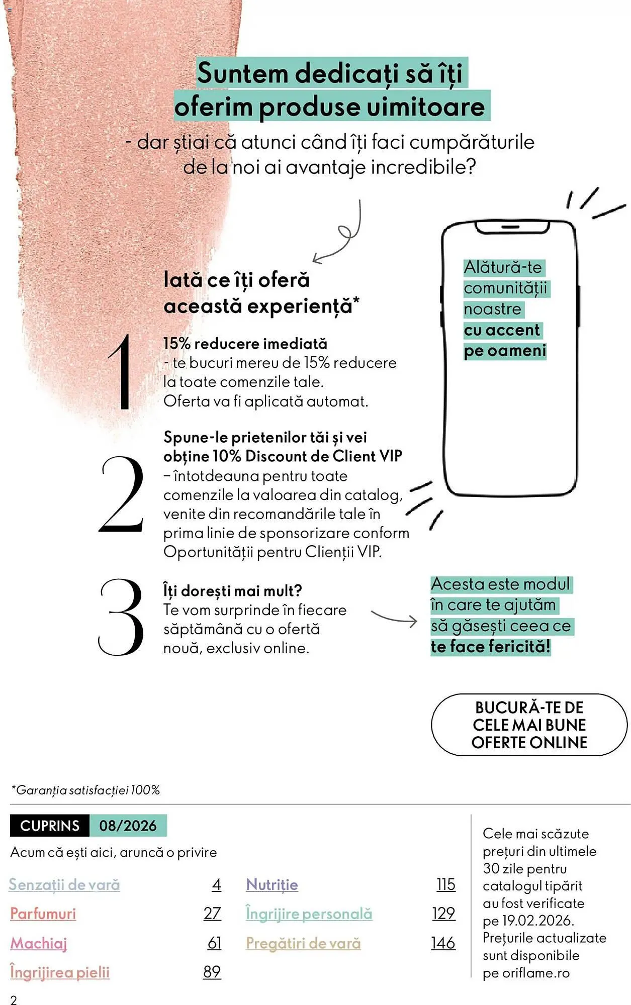 Catalog Catalog Oriflame de la 26 mai până la 16 iunie 2026 - Revista Pagina 2