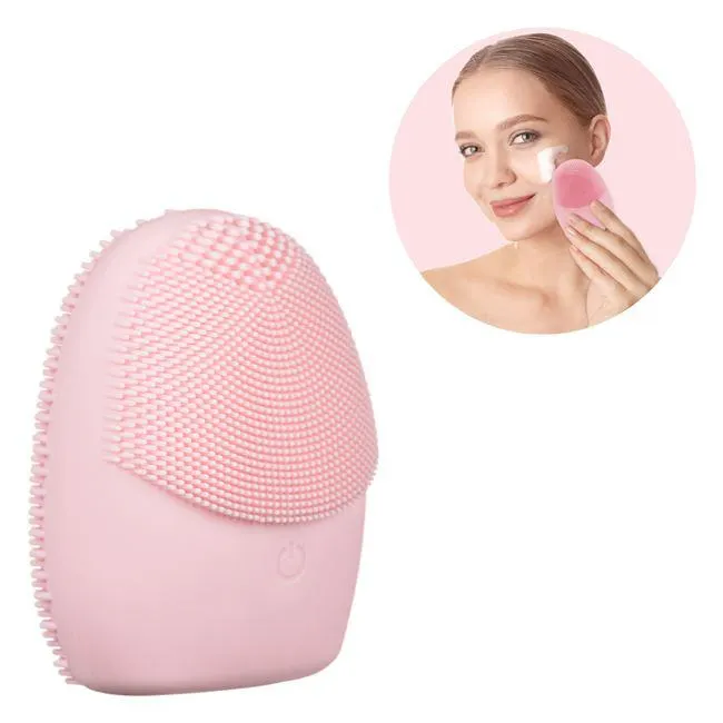 Aparat pentru Curatarea Fetei Roz de Silicon