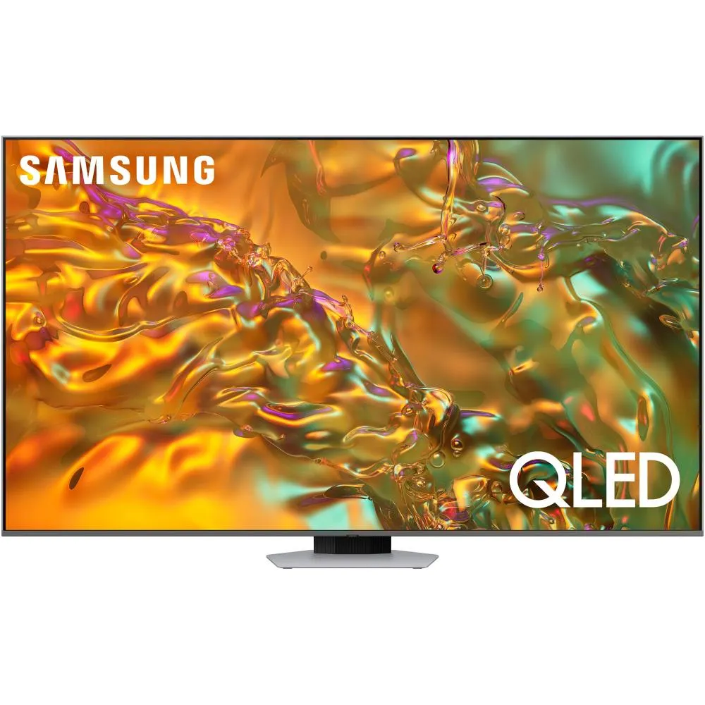 Televizor Smart QLED Samsung 50Q80D, 125 cm, Ultra HD 4K, Argintiu