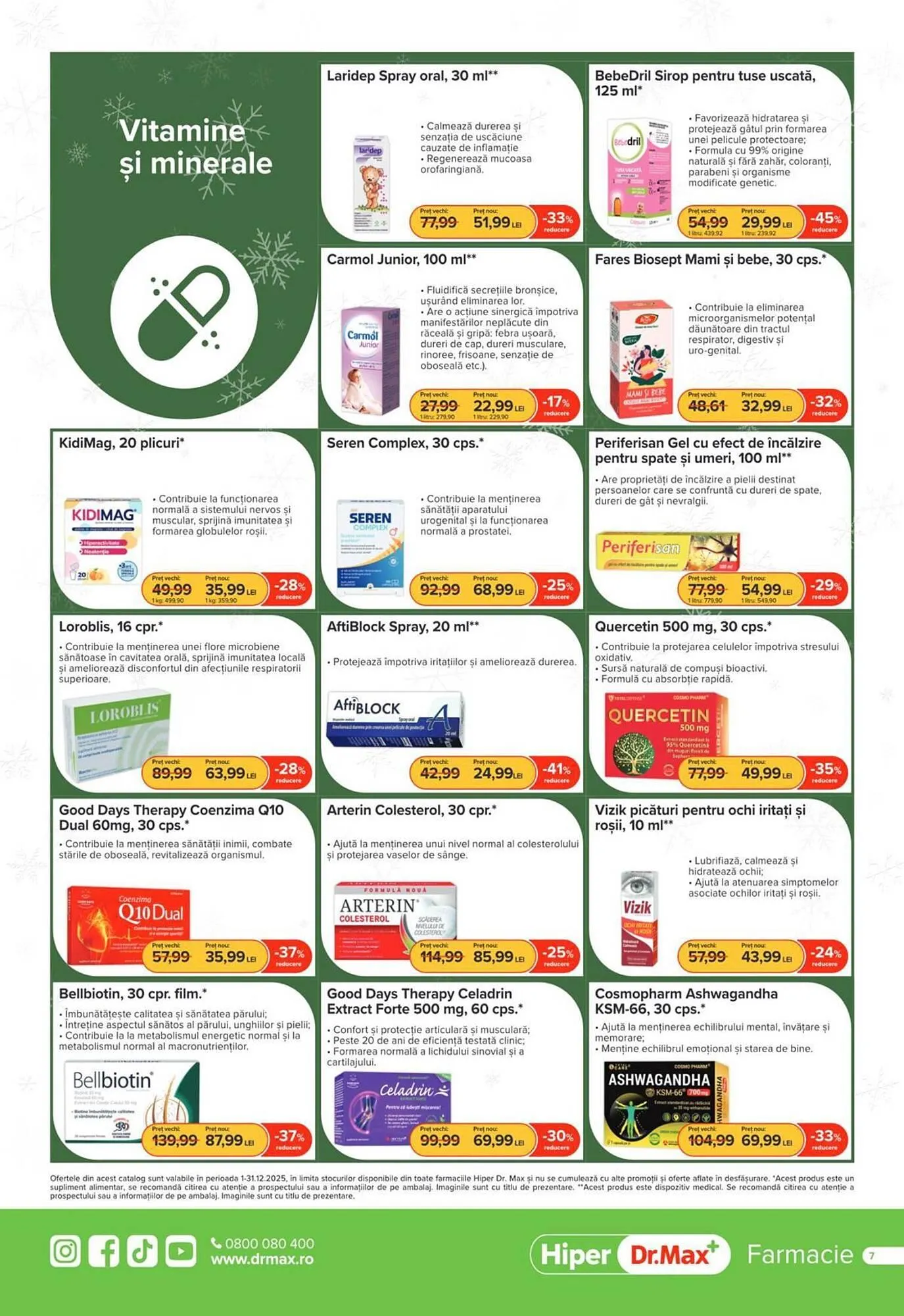 Catalog Catalog Dr.Max de la 1 decembrie până la 31 decembrie 2025 - Revista Pagina 7
