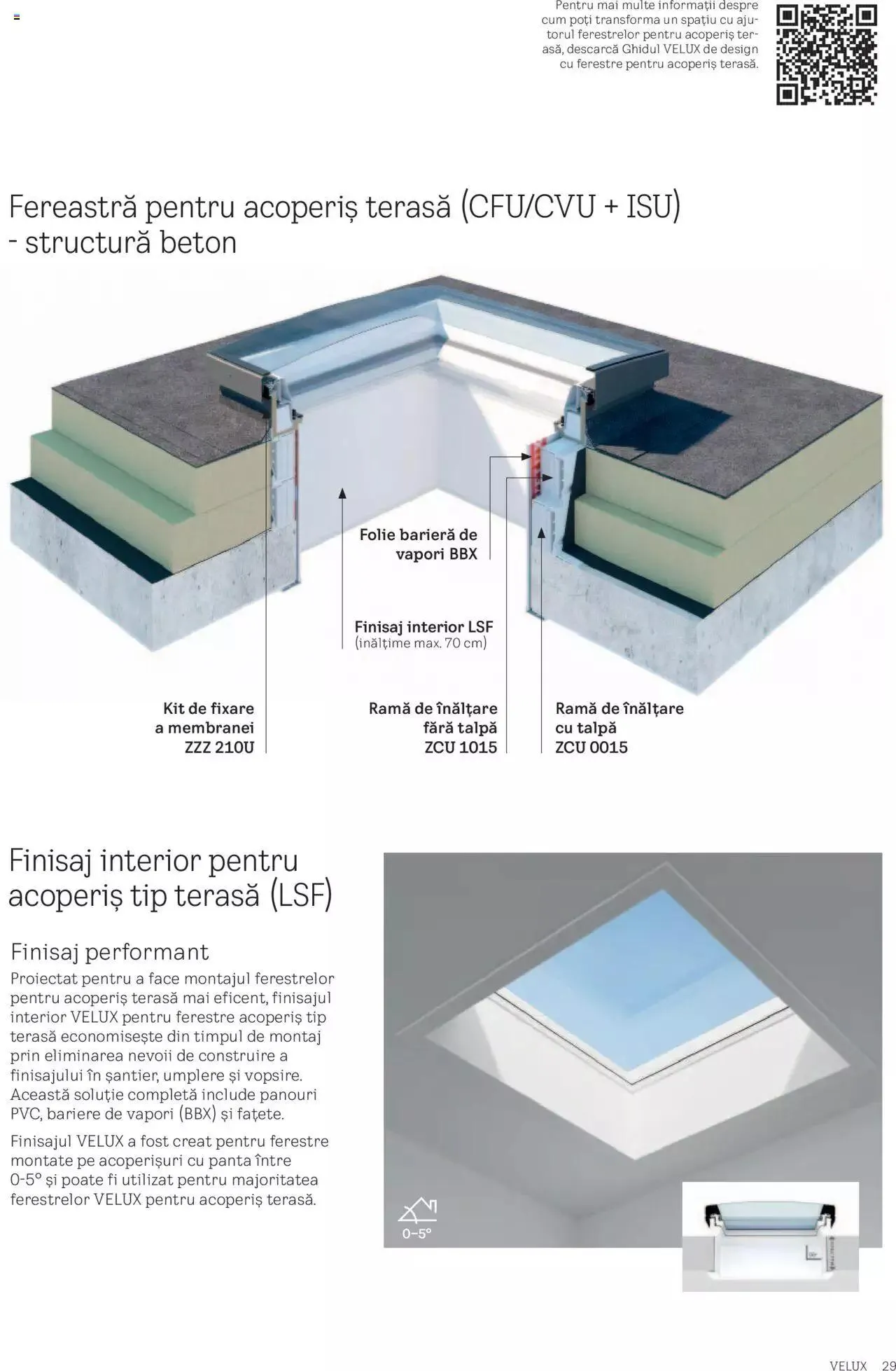 Catalog Velux catalog - Noua Generație De Ferestre Pentru Acoperiș Terasă de la 19 martie până la 31 decembrie 2024 - Revista Pagina 29