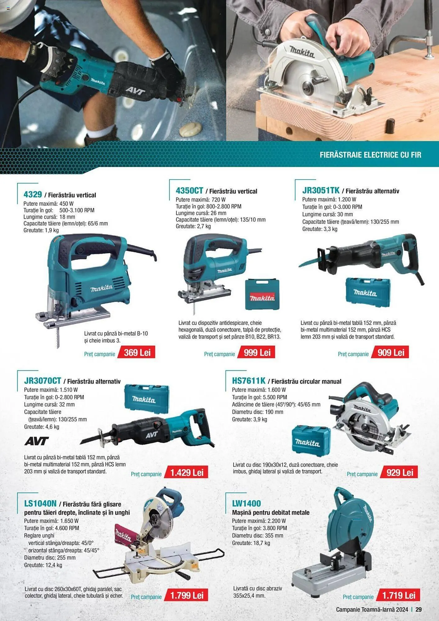 Catalog Catalog Makita de la 1 octombrie până la 20 decembrie 2024 - Revista Pagina 29