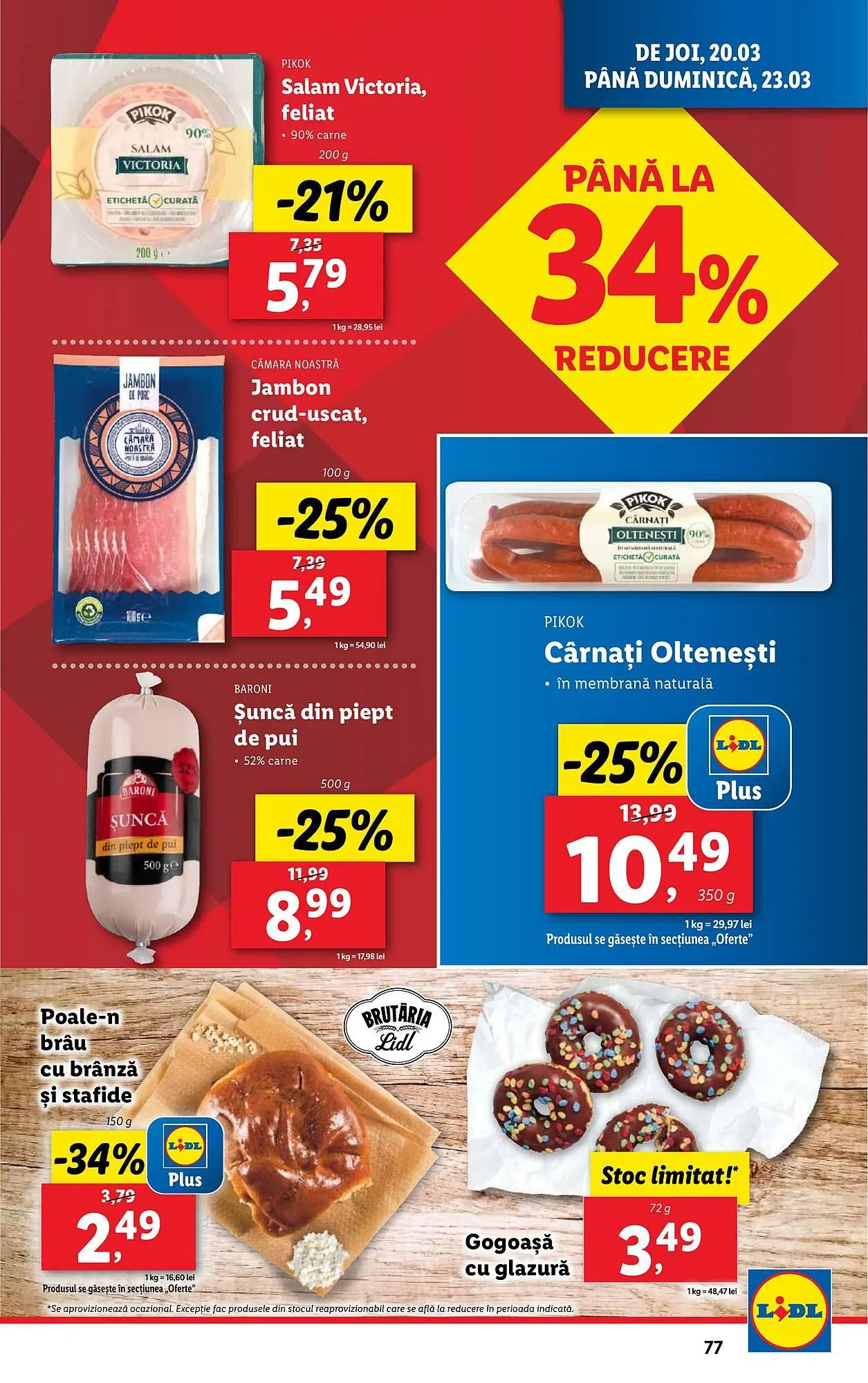 Catalog Catalog Lidl de la 17 martie până la 23 martie 2025 - Revista Pagina 77