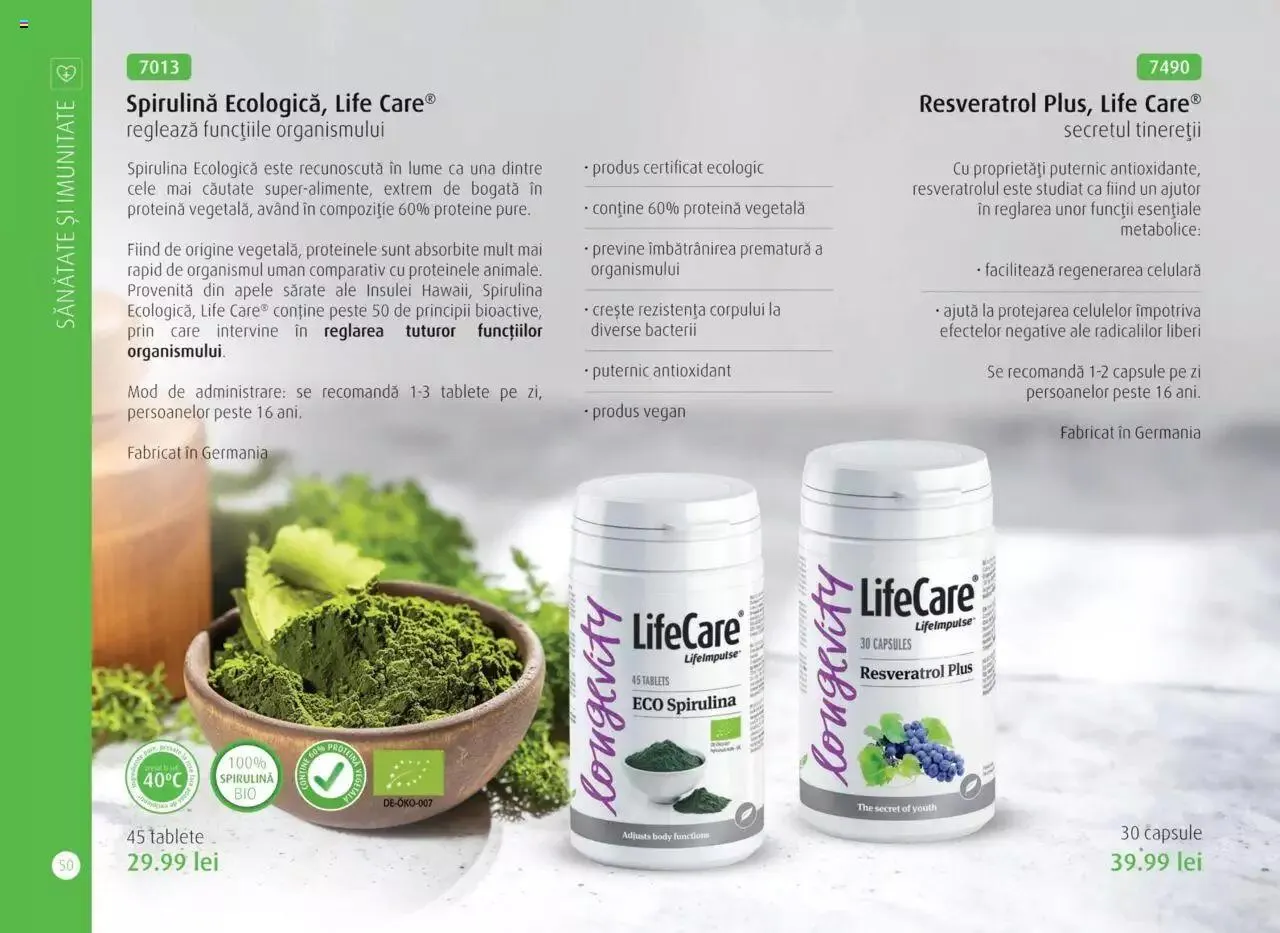 Catalog Life Care - Catalog Life Care toamna 2023 - iarna 2024 de la 1 septembrie până la 31 ianuarie 2024 - Revista Pagina 52