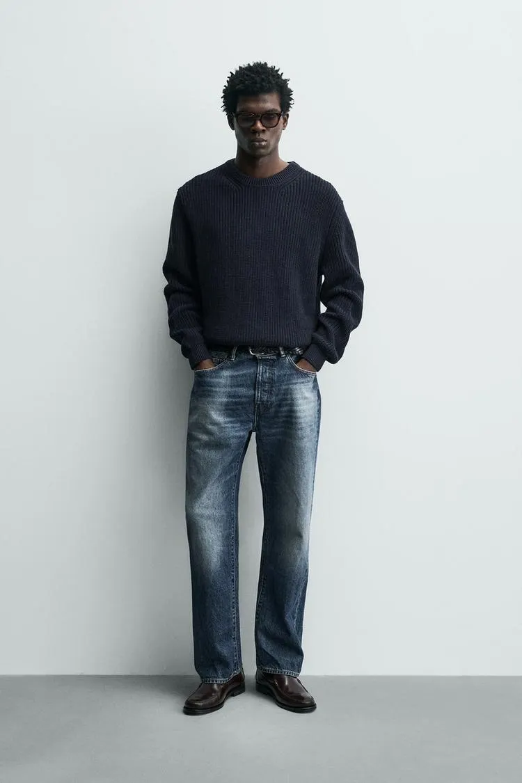 PULOVER REGULAR FIT DIN BUMBAC