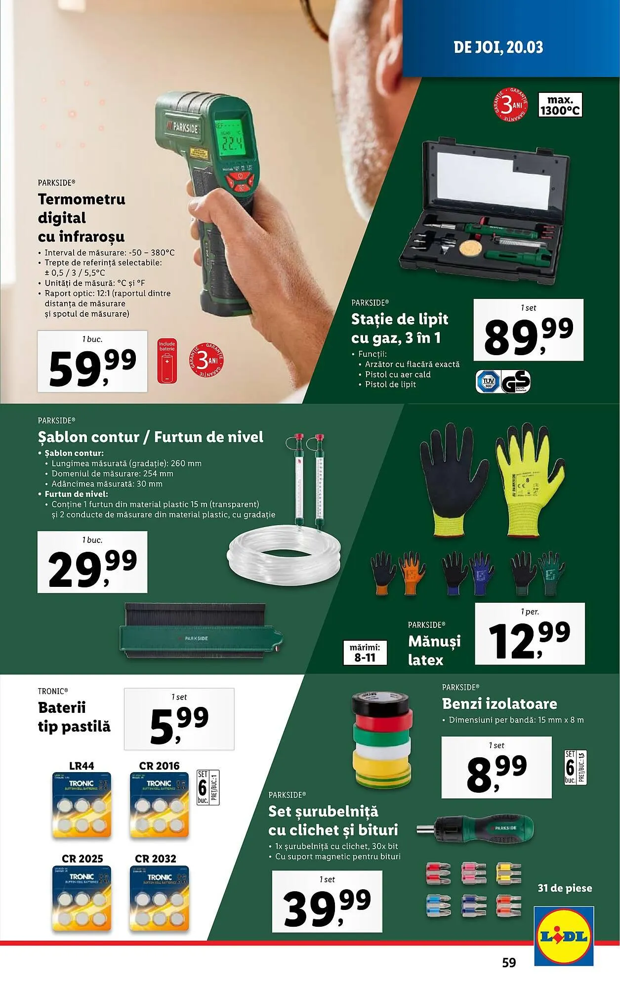 Catalog Catalog Lidl de la 17 martie până la 23 martie 2025 - Revista Pagina 59