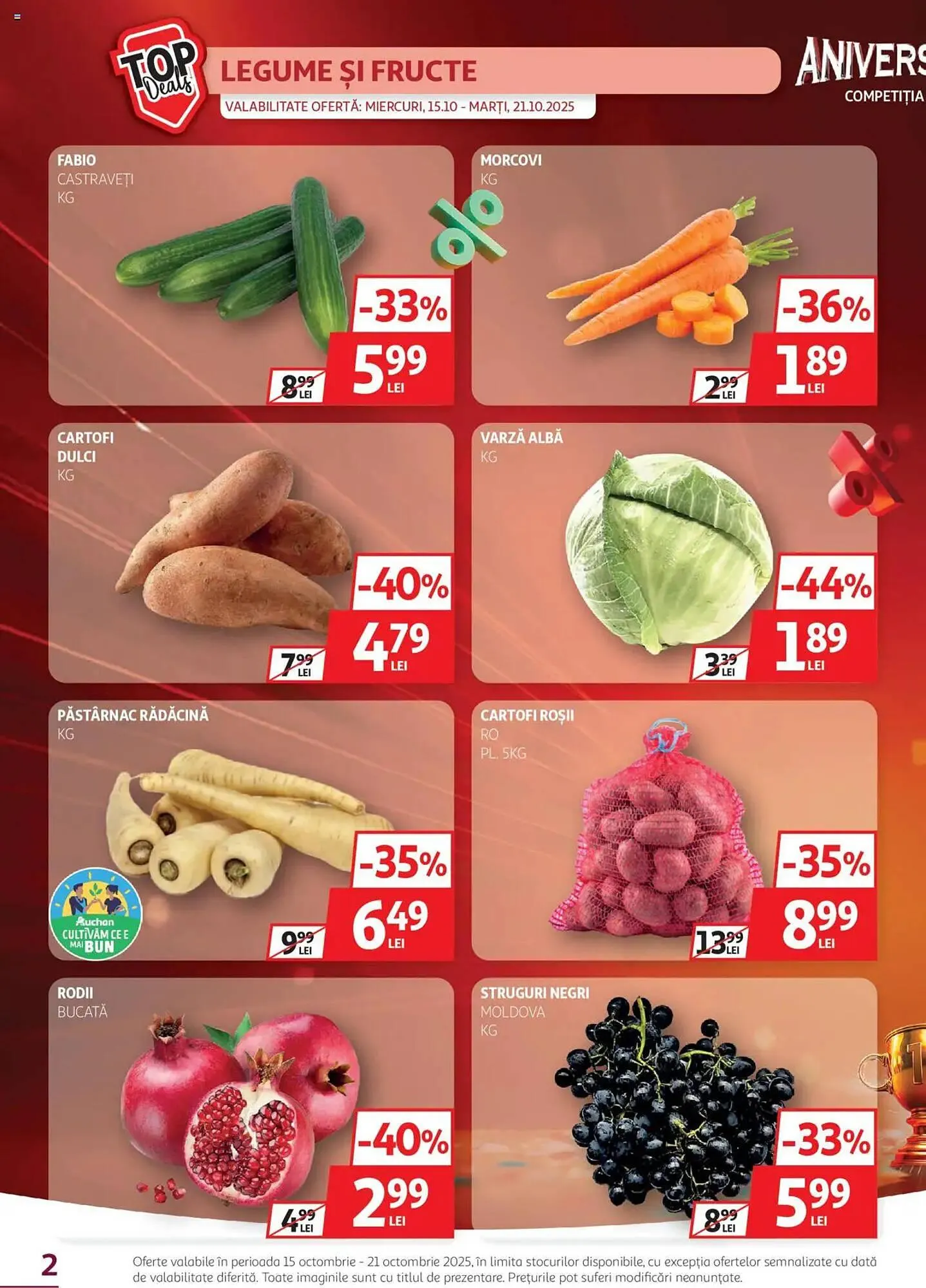 Catalog Catalog Auchan de la 12 octombrie până la 21 octombrie 2025 - Revista Pagina 2