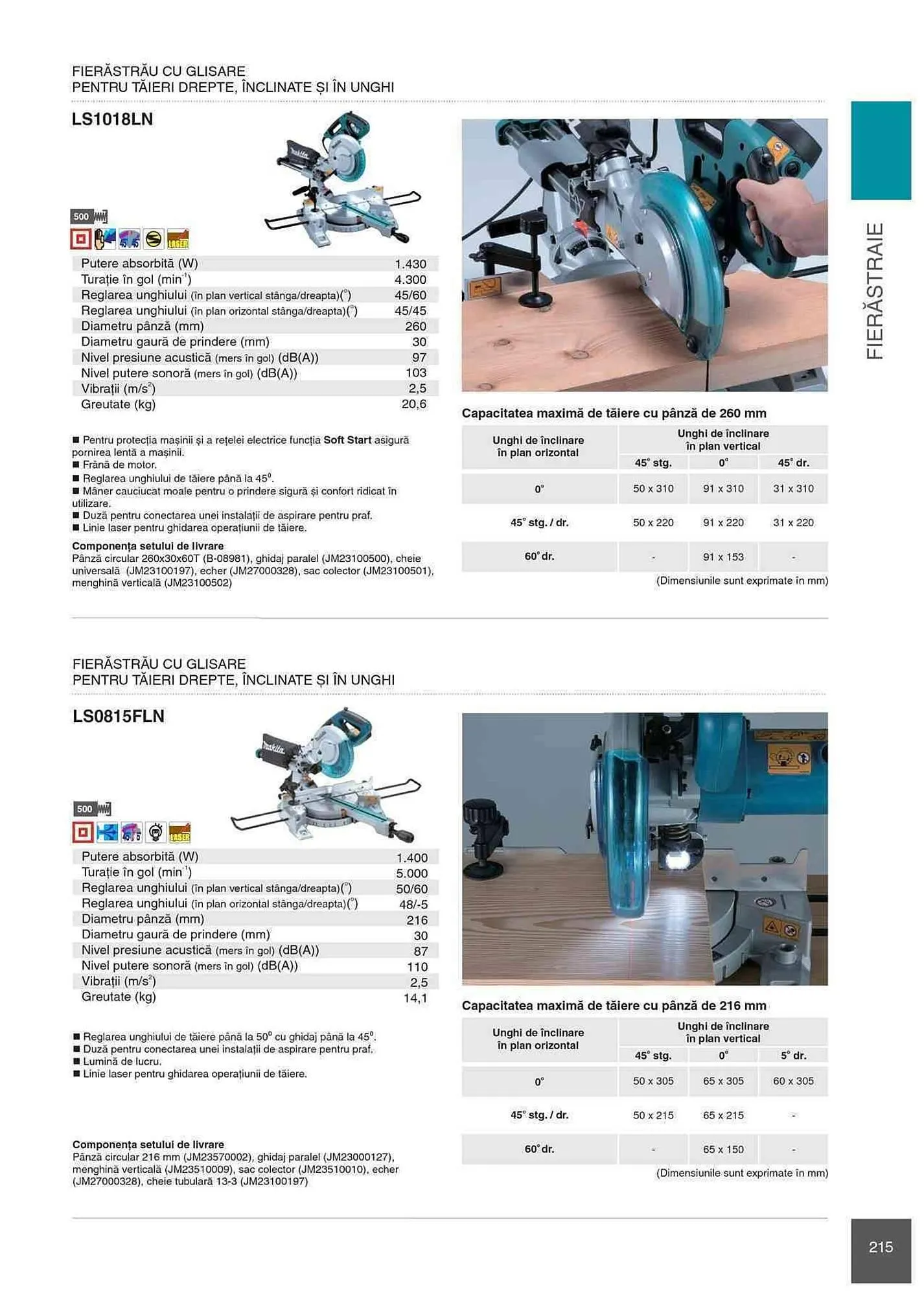 Catalog Makita catalog de la 1 ianuarie până la 31 decembrie 2023 - Revista Pagina 215