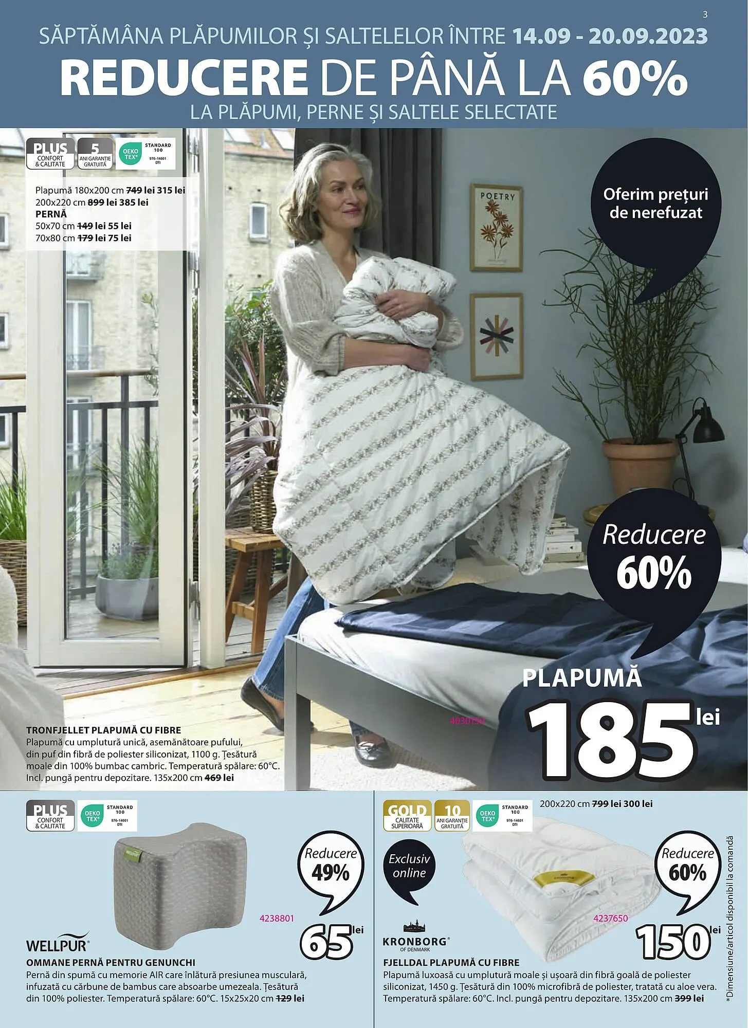 Catalog JYSK catalog de la 7 septembrie până la 4 octombrie 2023 - Revista Pagina 3