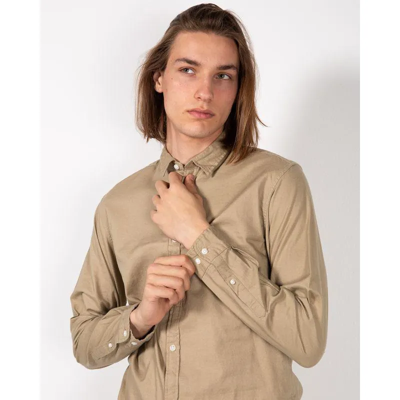 Camasa uni din bumbac cu guler ascutit 24DAK04004