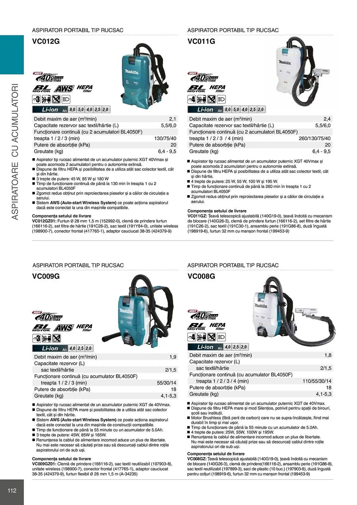 Catalog Catalog Makita de la 28 aprilie până la 31 decembrie 2026 - Revista Pagina 112
