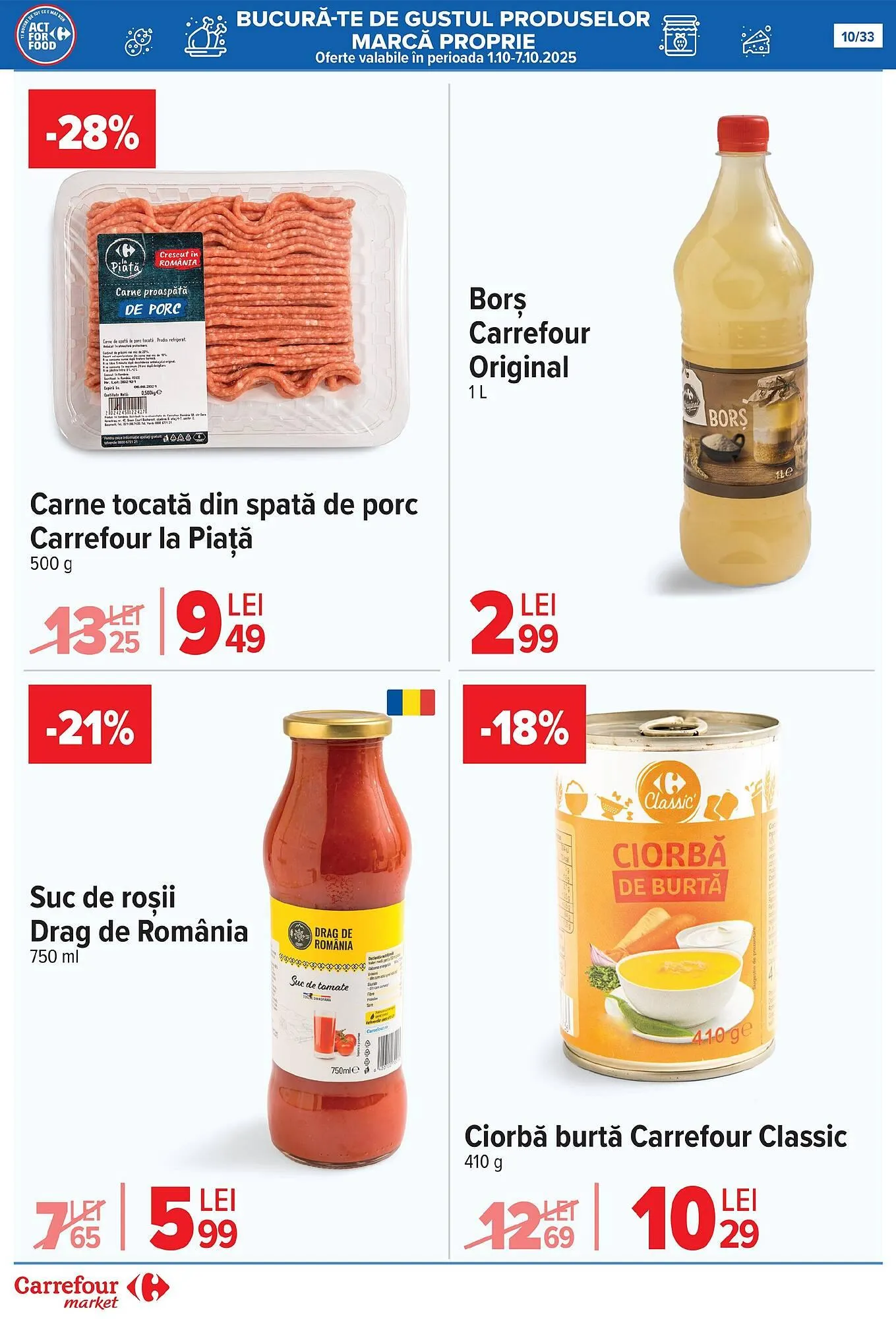 Catalog Catalog Carrefour Market de la 1 octombrie până la 14 octombrie 2025 - Revista Pagina 11