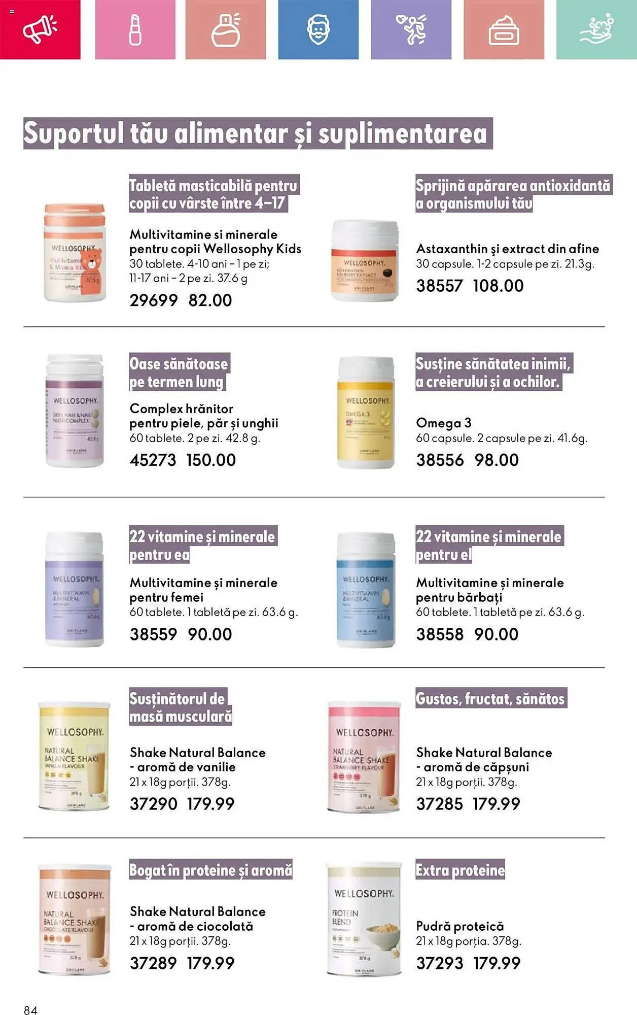 Catalog Catalog Oriflame de la 13 aprilie până la 3 mai 2025 - Revista Pagina 84