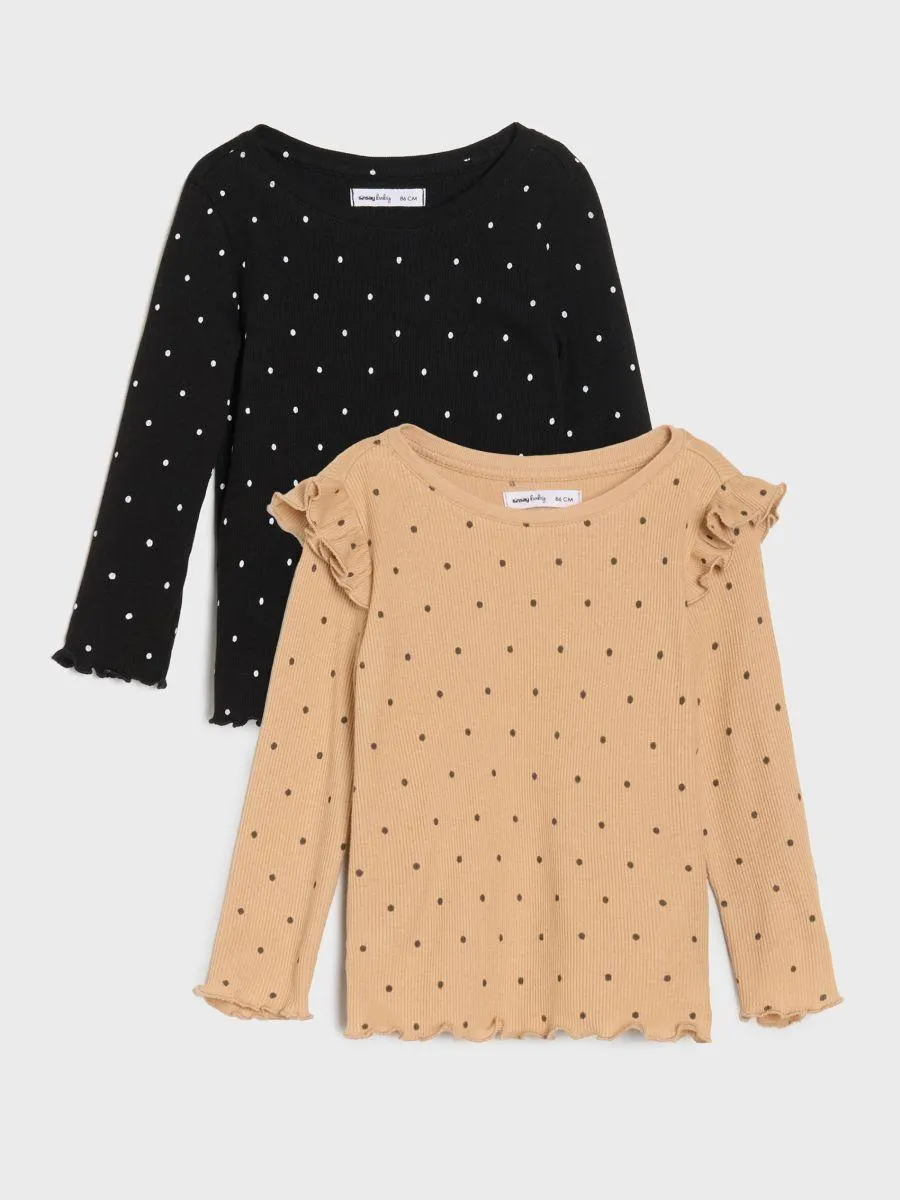 Set 2 tricouri cu mâneci lungi