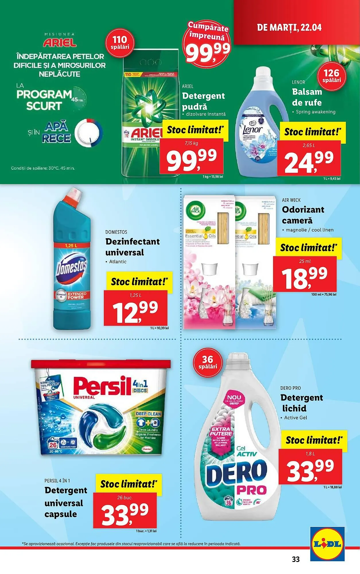 Catalog Catalog Lidl de la 22 aprilie până la 27 aprilie 2025 - Revista Pagina 33