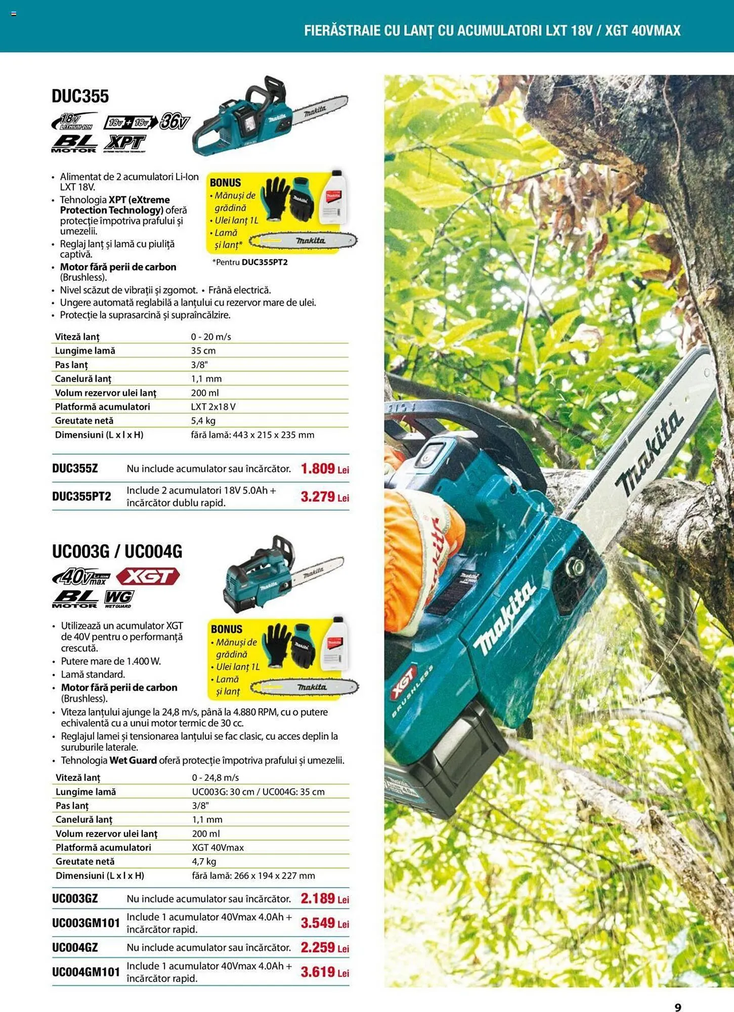 Catalog Makita catalog de la 1 septembrie până la 22 decembrie 2023 - Revista Pagina 9