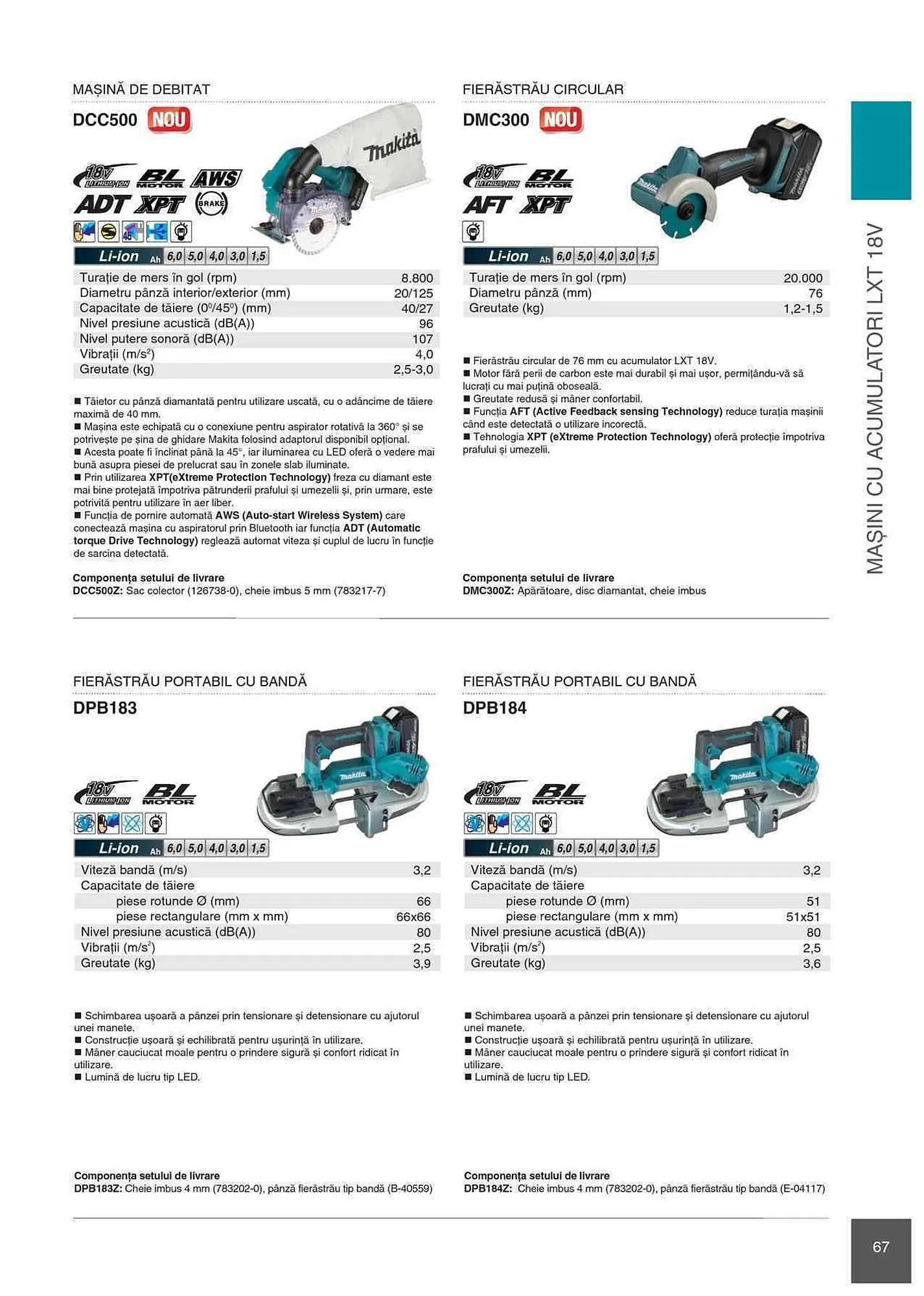 Catalog Makita catalog de la 1 ianuarie până la 31 decembrie 2023 - Revista Pagina 67