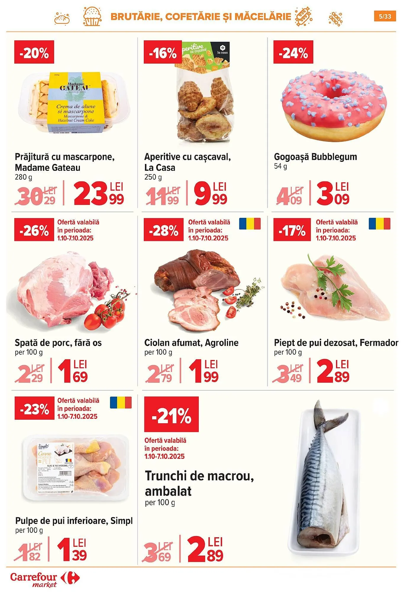 Catalog Catalog Carrefour Market de la 1 octombrie până la 14 octombrie 2025 - Revista Pagina 6