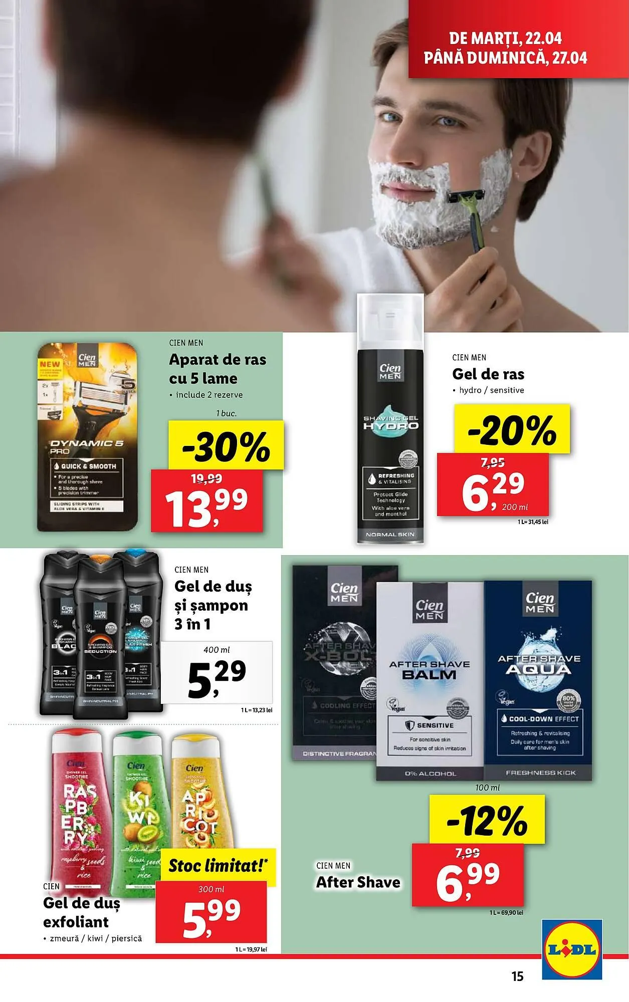 Catalog Catalog Lidl de la 22 aprilie până la 27 aprilie 2025 - Revista Pagina 15