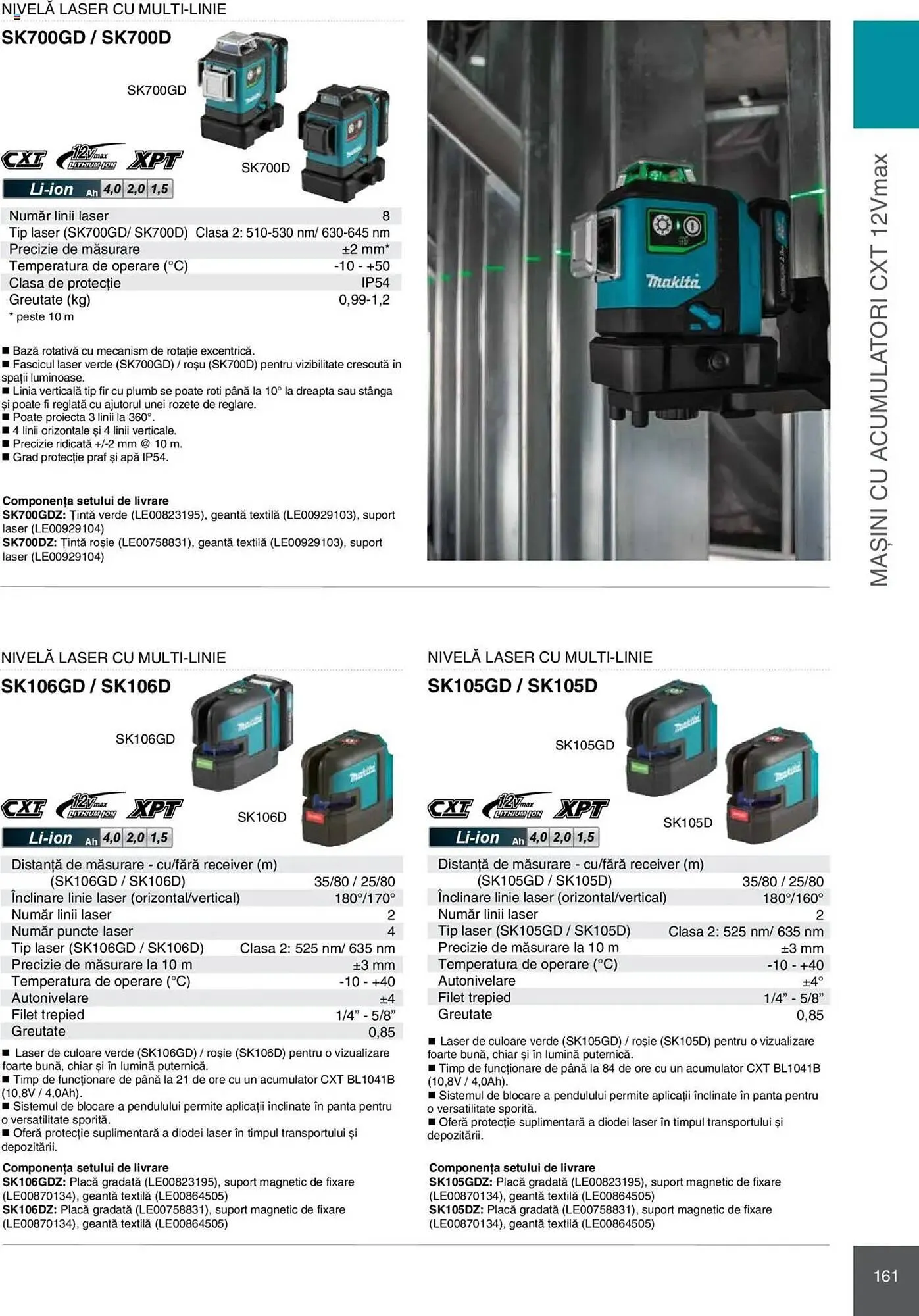 Catalog Catalog Makita de la 8 ianuarie până la 31 decembrie 2025 - Revista Pagina 161