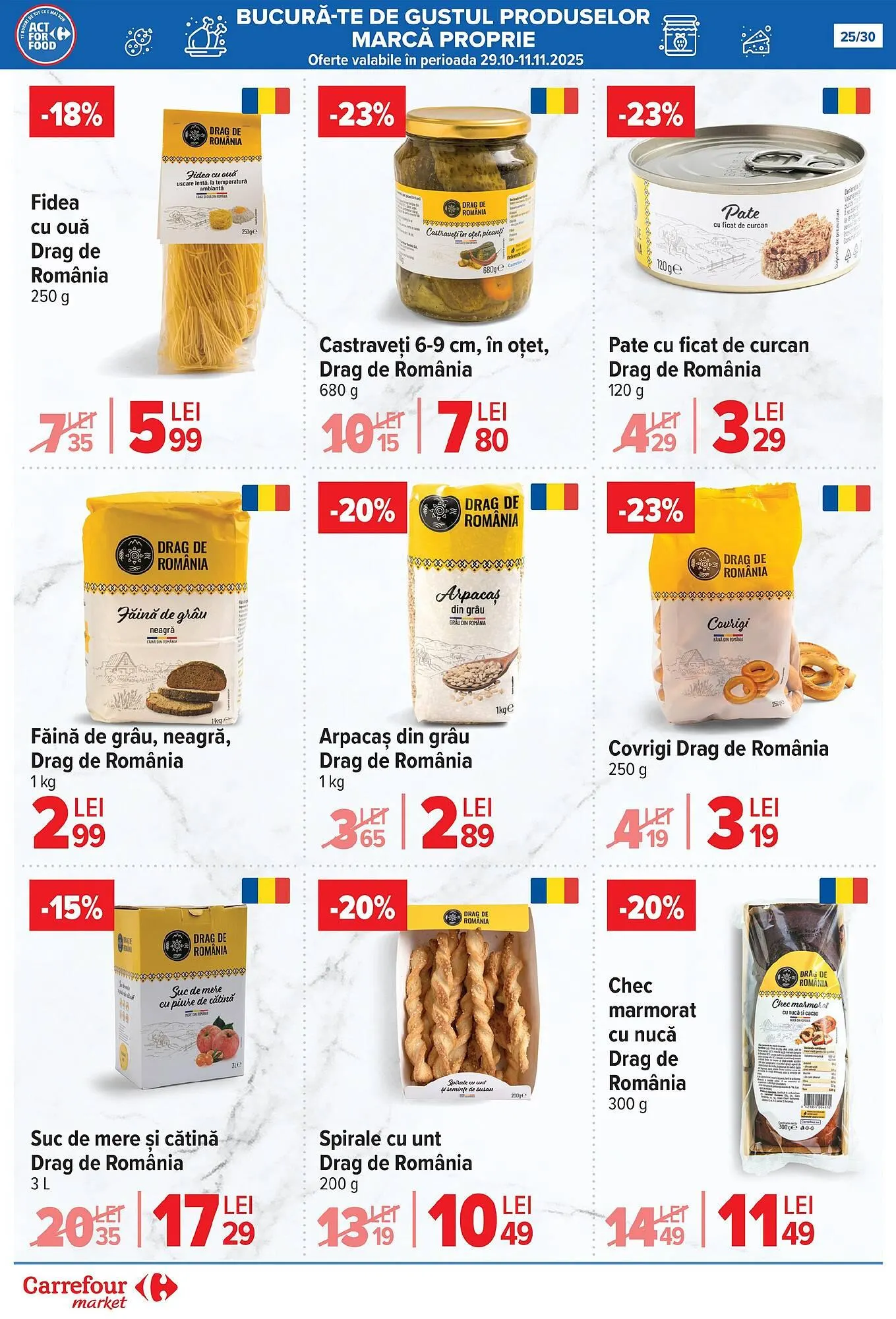 Catalog Catalog Carrefour Market de la 5 noiembrie până la 11 noiembrie 2025 - Revista Pagina 25