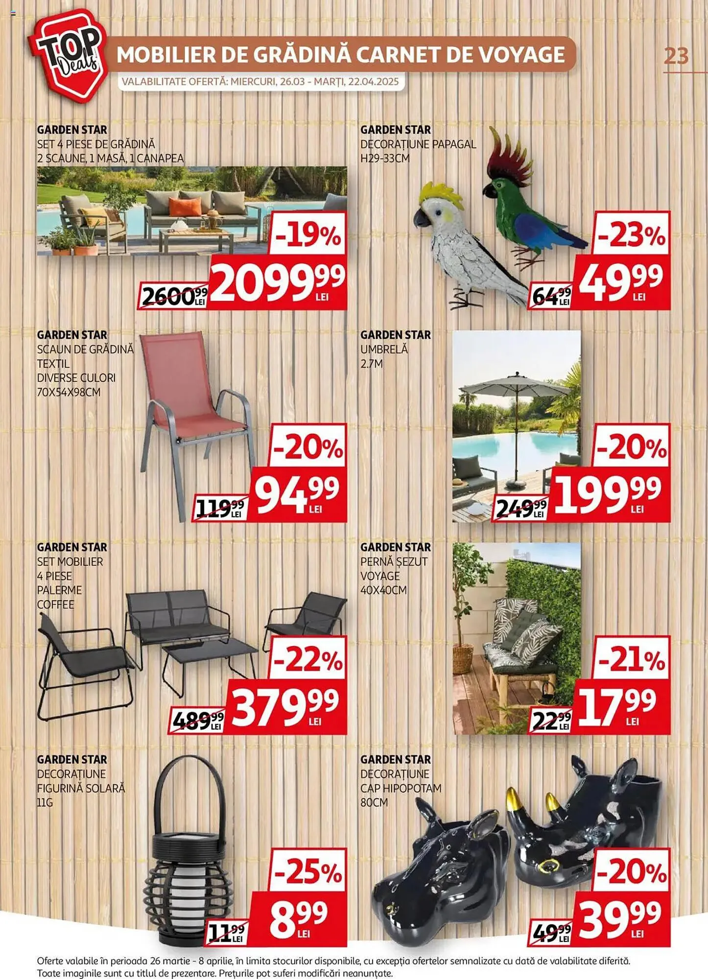 Catalog Catalog Auchan de la 26 martie până la 8 aprilie 2025 - Revista Pagina 23