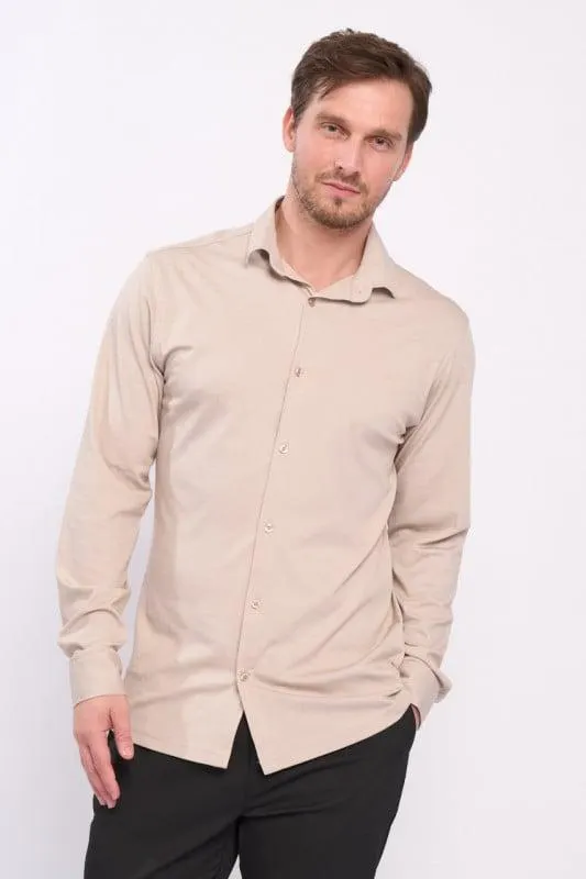 Manche Paris - Camasa barbat slim de culoare uniforma