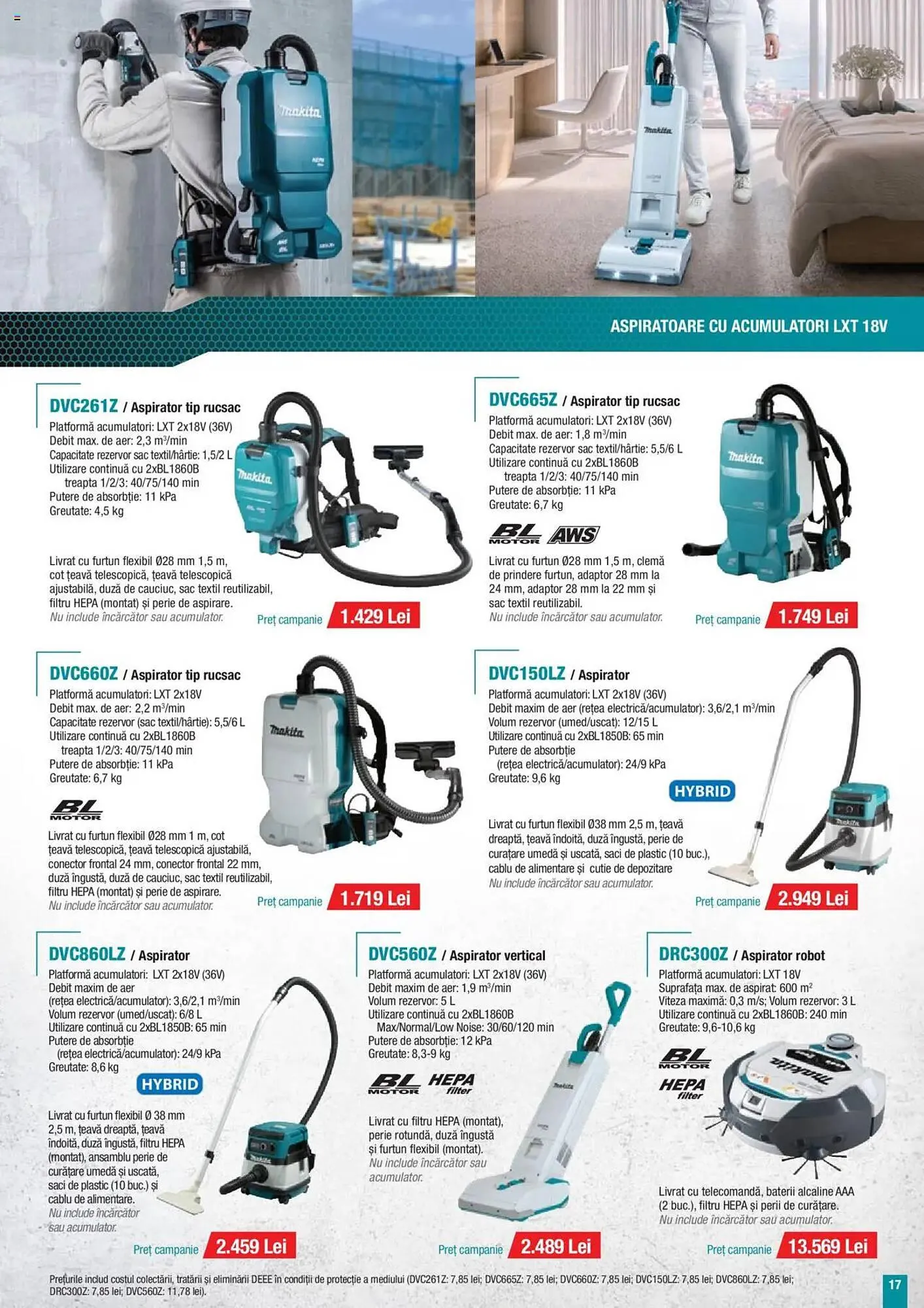 Catalog Catalog Makita de la 8 ianuarie până la 31 martie 2025 - Revista Pagina 17