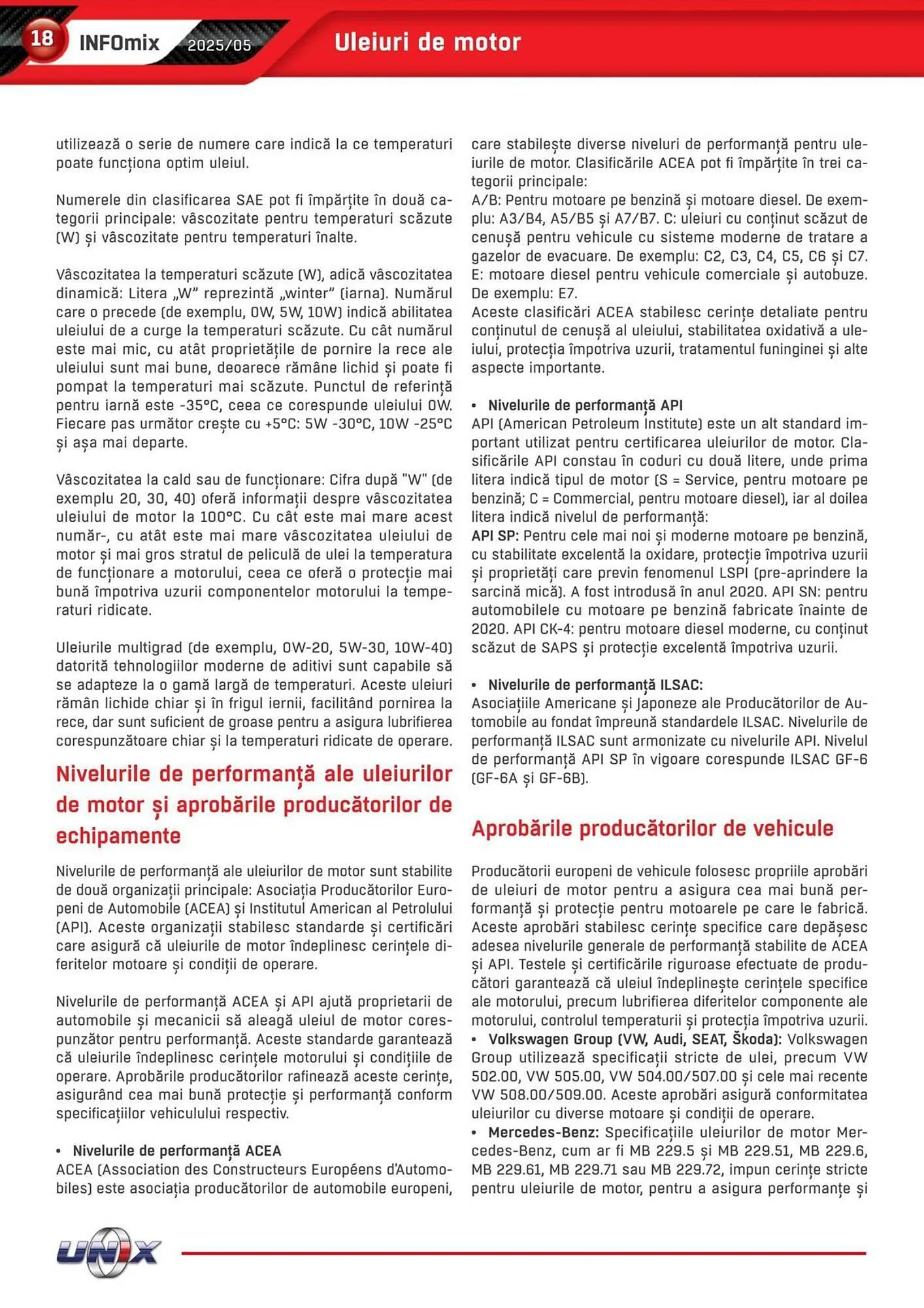 Catalog Catalog UNIX Auto de la 1 mai până la 31 mai 2025 - Revista Pagina 18