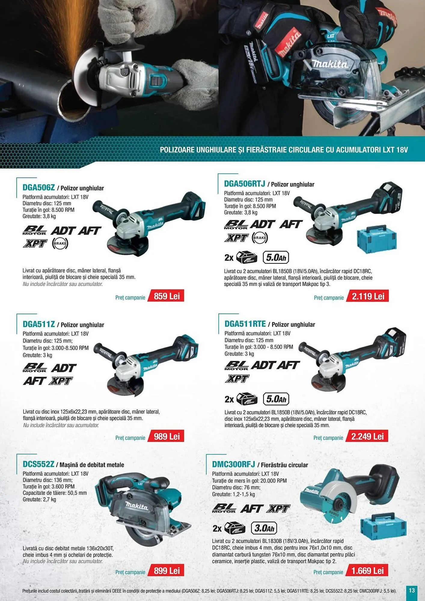 Catalog Catalog Makita de la 7 mai până la 31 decembrie 2025 - Revista Pagina 13