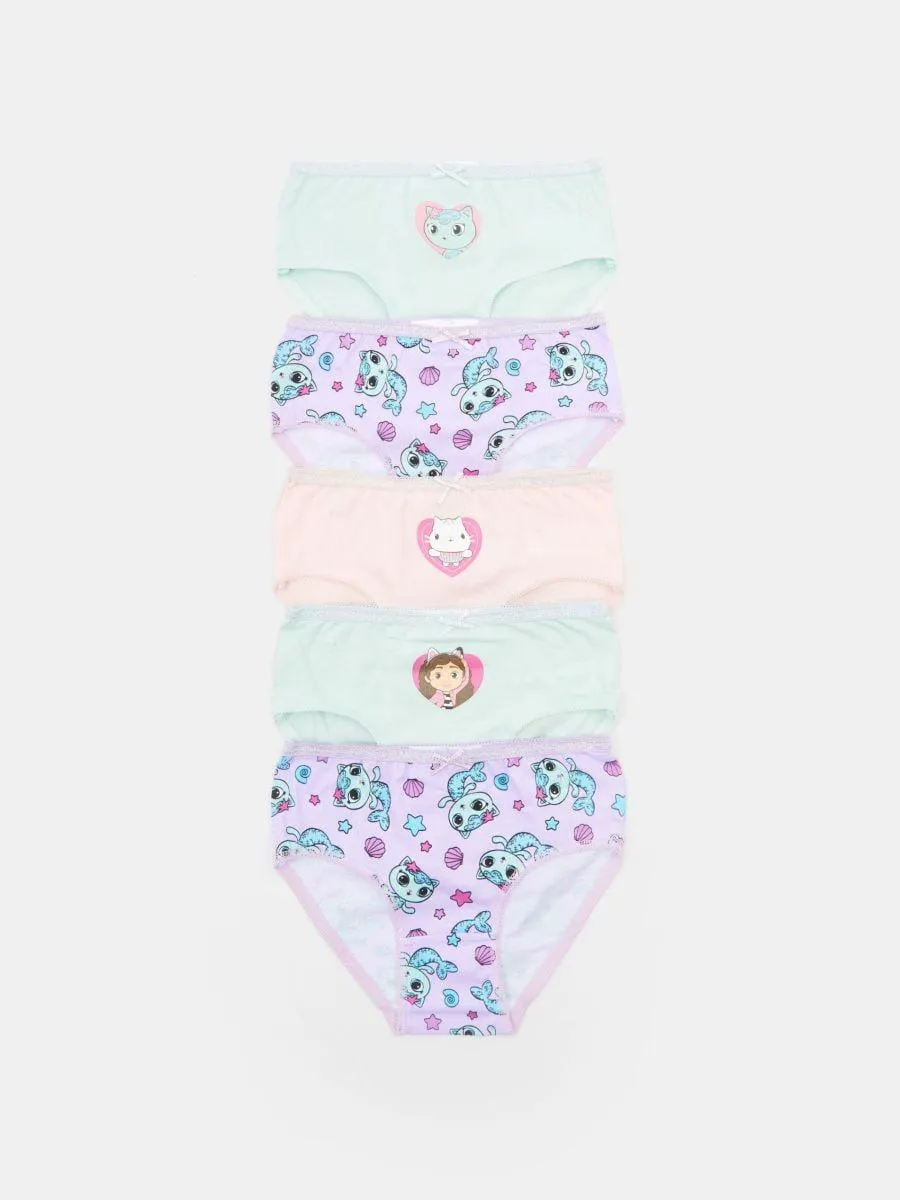 Set de 5 perechi de chiloți Gabby's Dollhouse