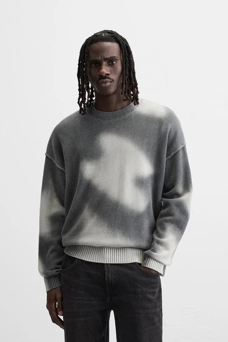 PULOVER CU IMPRIMEU DIFUZ